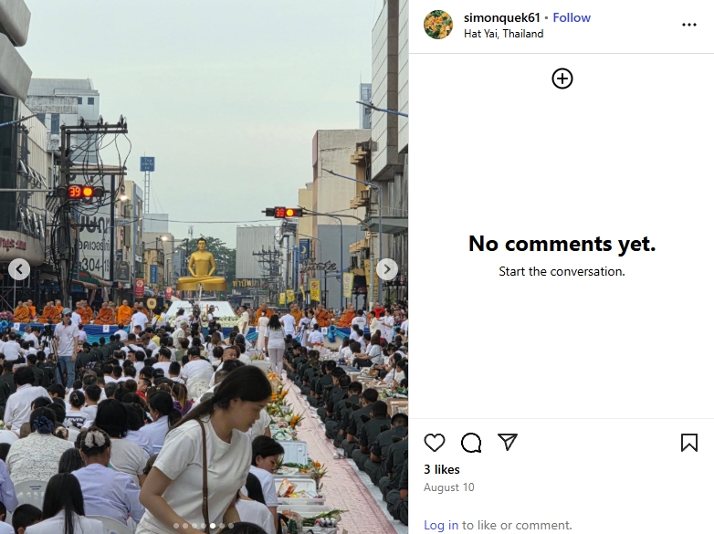 สื่อมวลชนต่างประเทศเสนอข่าวงานบุญ ตักบาตรพระ 10,000 รูปนานาชาติ ใจกลางนครหาดใหญ่ จังหวัดสงขลา