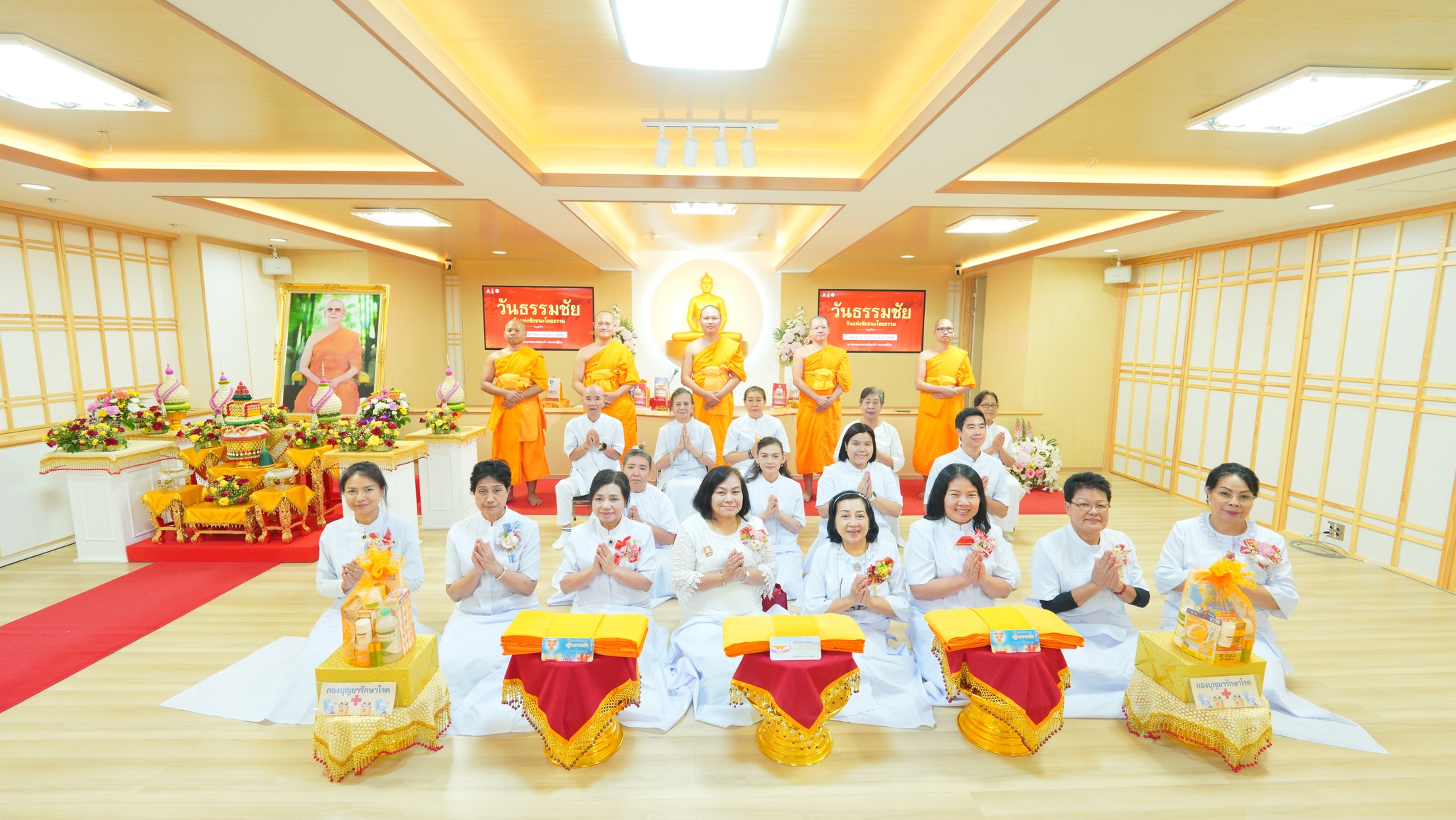 วัดพระธรรมกายโอซาก้า จัดงานบุญเนื่องในวันธรรมชัย