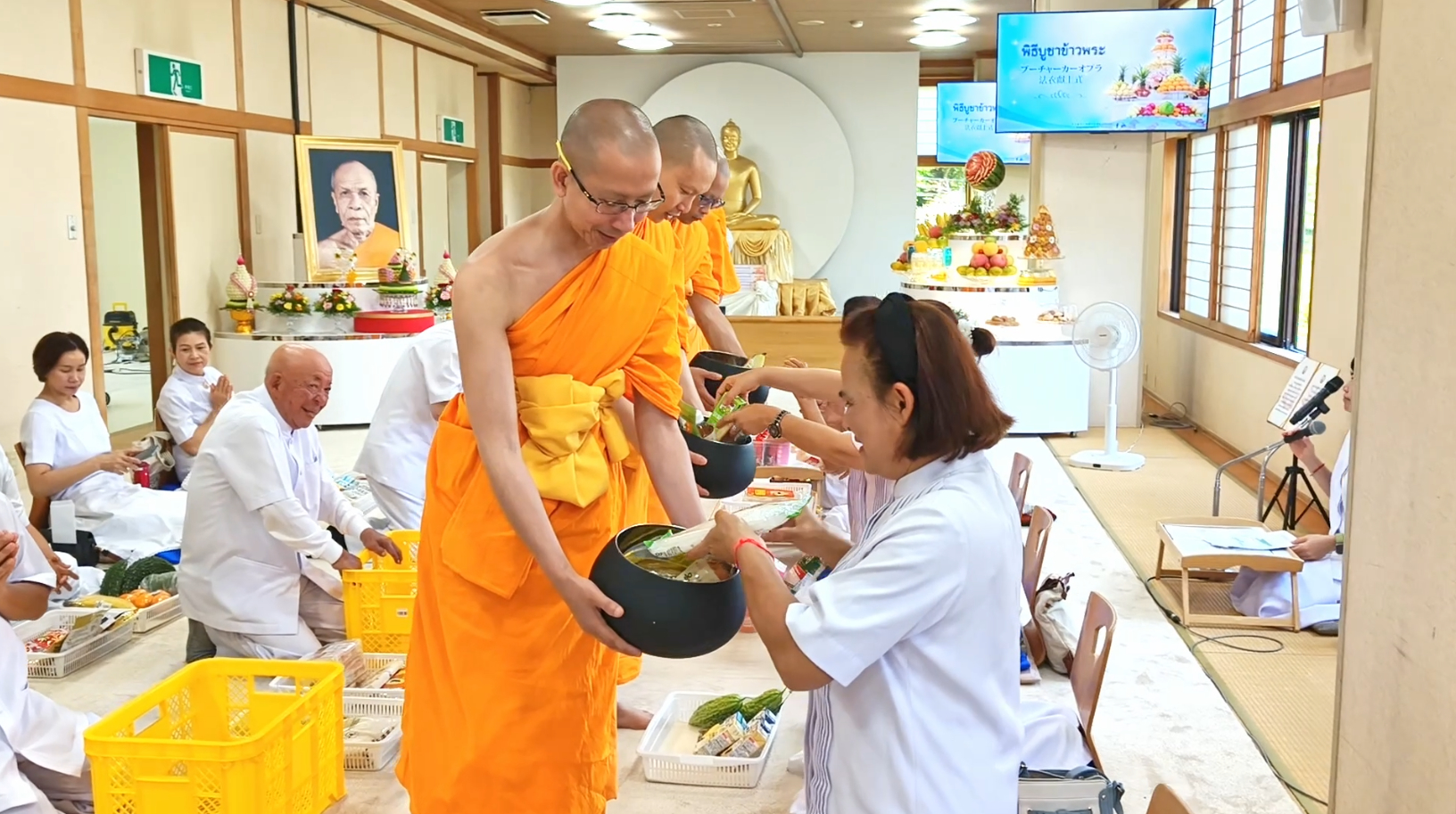 วัดพระธรรมกายนางาโน่ จัดพิธีบูชาครูผู้ค้นพบวิชชาธรรมกาย และพิธีบูชาข้าวพระ