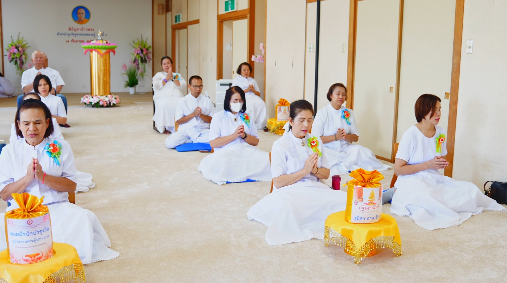 วัดพระธรรมกายนางาโน่ จัดพิธีบูชาครูผู้ค้นพบวิชชาธรรมกาย และพิธีบูชาข้าวพระ