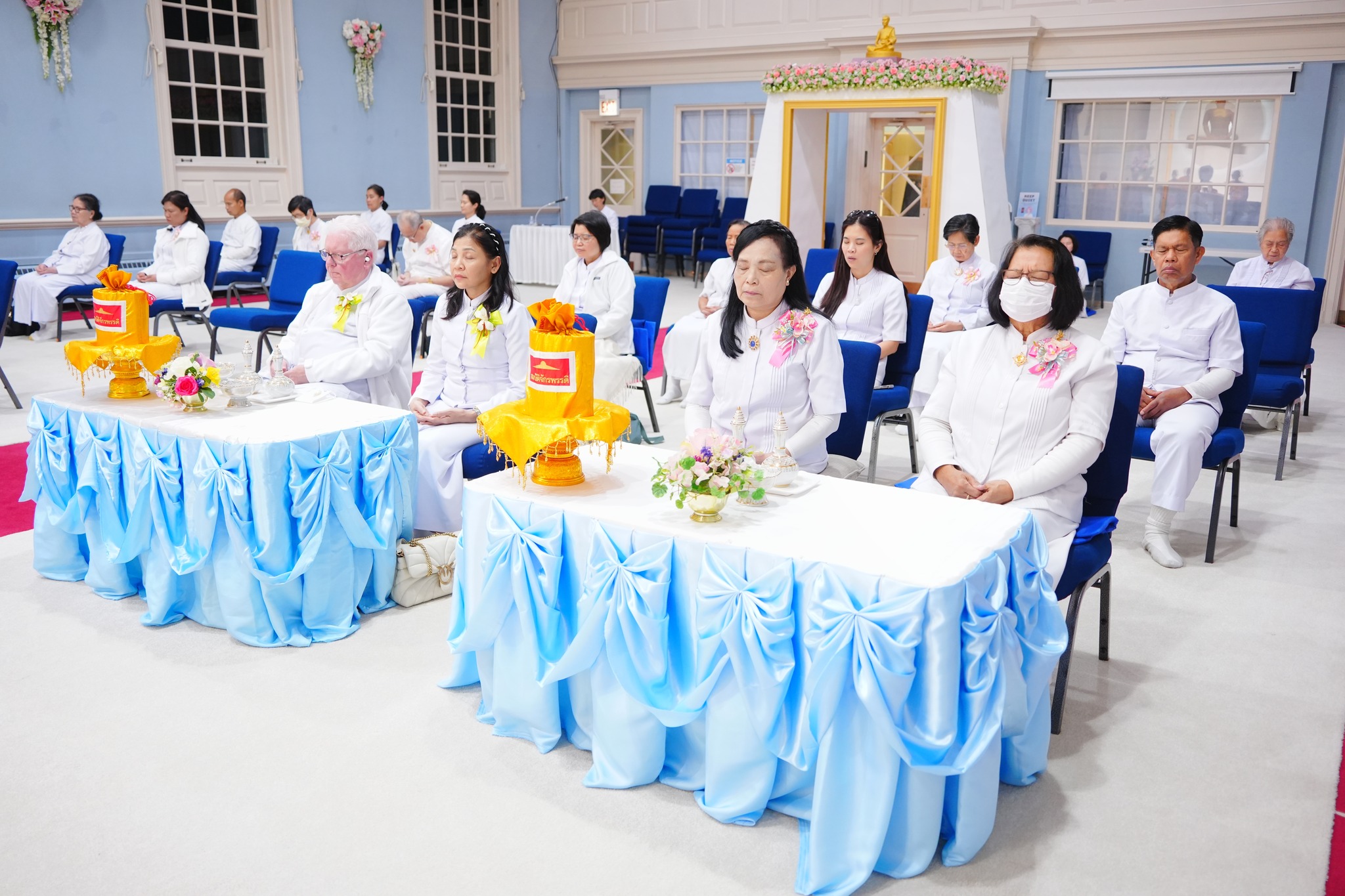 วัดพระธรรมกายชิคาโก จัดพิธีบูชาครูผู้ค้นพบวิชชาธรรมกาย และงานบุญบูชาข้าวพระ