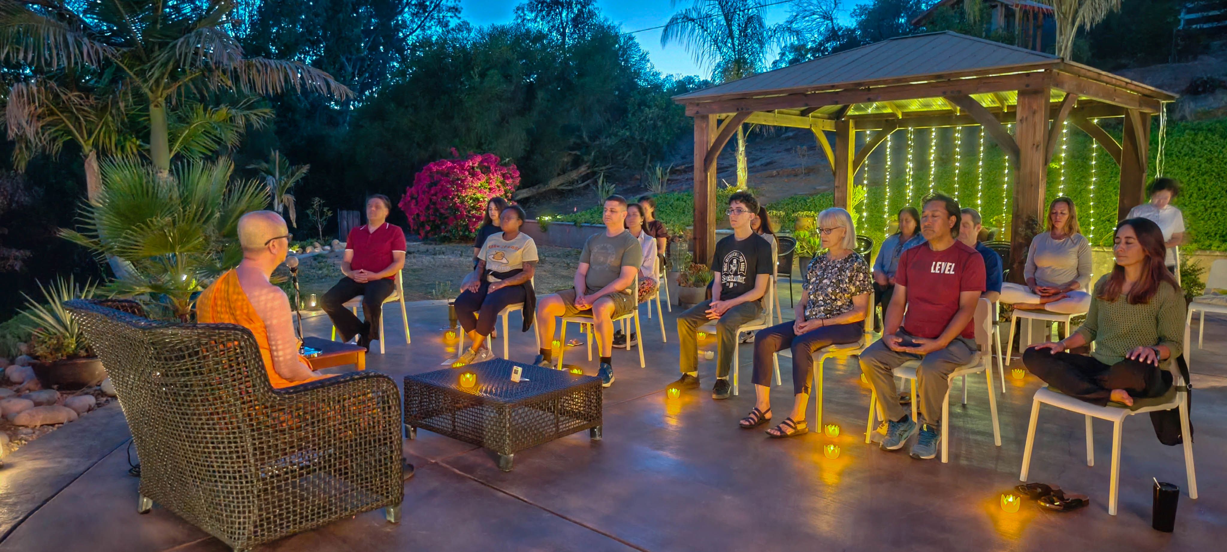 วัดภาวนาซานดิเอโก จัดโครงการ Moonlight Meditation