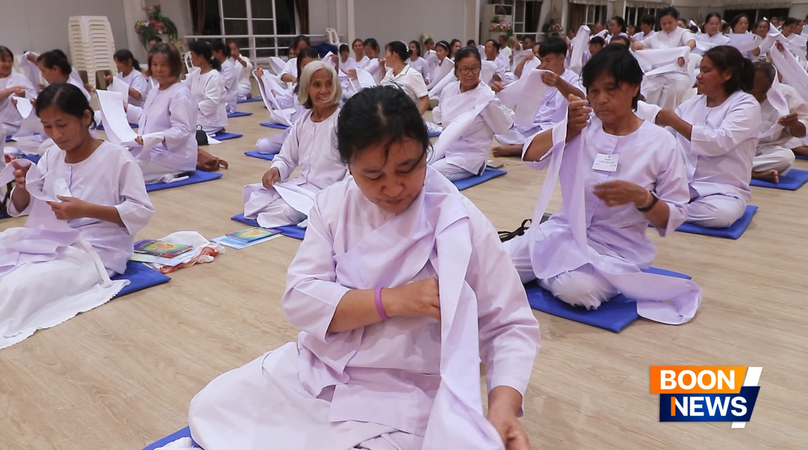 ศูนย์อบรมเยาวชนกาญจนบุรี จัดอบรมอุบาสกแก้ว-อุบาสิกาแก้ว ตัวแทนทอดกฐินสามัคคีทั่วไทย 30,000 วัด