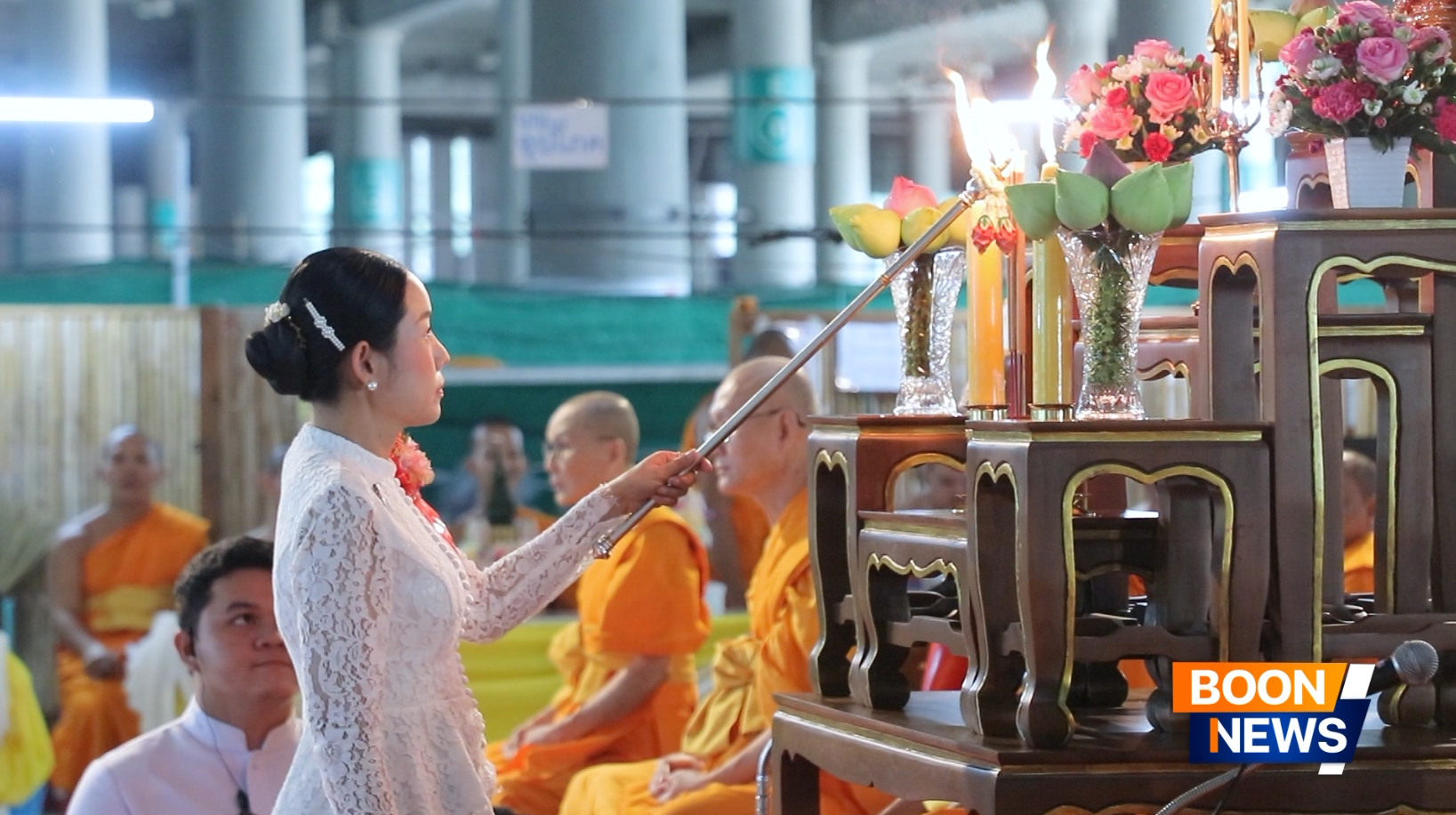 พิธีตักบาตรฉลองพระใหม่ โครงการอุปสมบทหมู่บูชาธรรมครบรอบ 108 ปี วันครูผู้ค้นพบวิชชาธรรมกาย