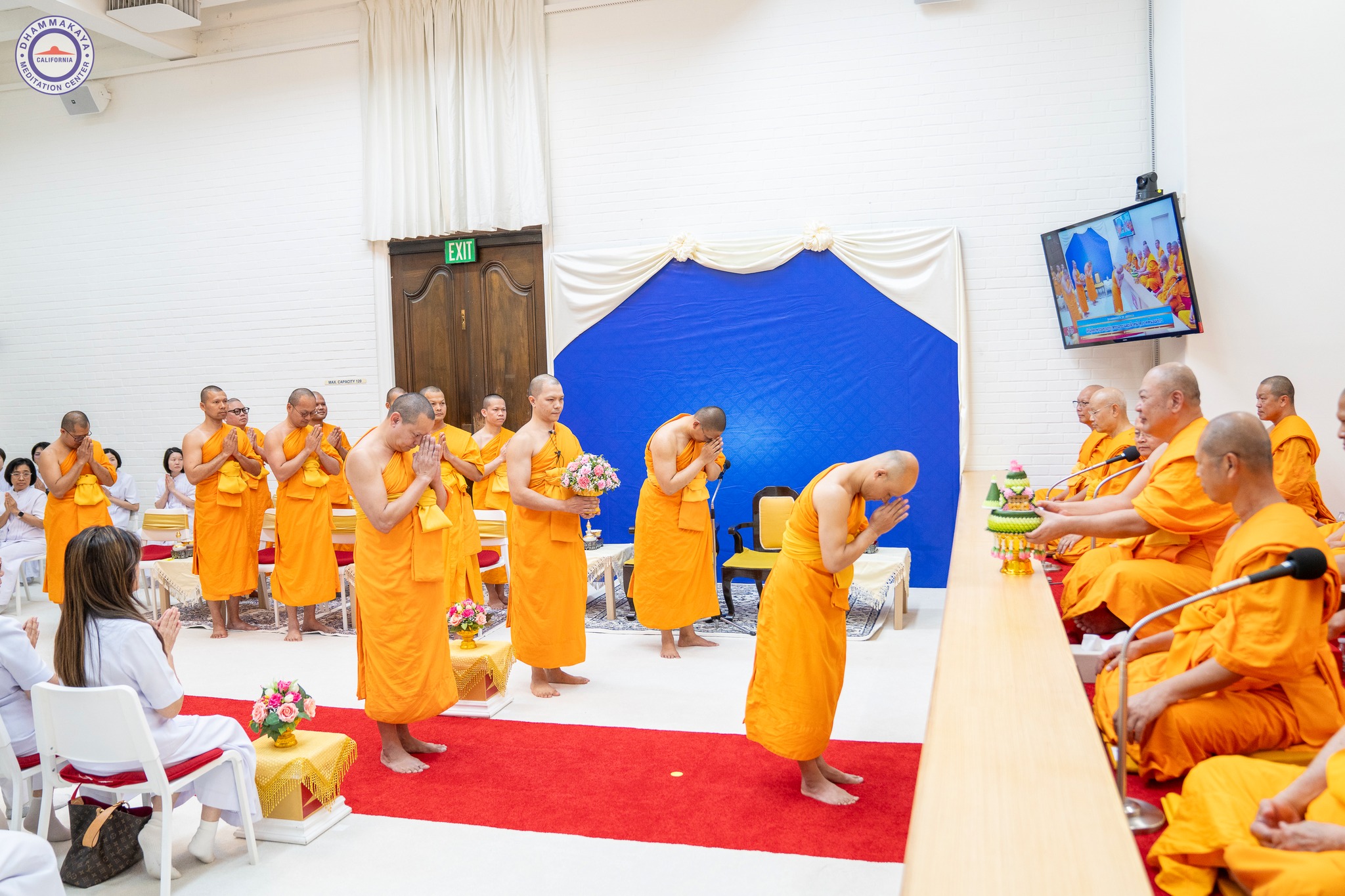 พิธีมุทิตาพระมหาเถระ พระเถระ และเจ้าหน้าที่ 10, 20 และ 30 พรรษา ประจำปีพุทธศักราช 2568 ณ วัดพระธรรมกายแคลิฟอร์เนีย