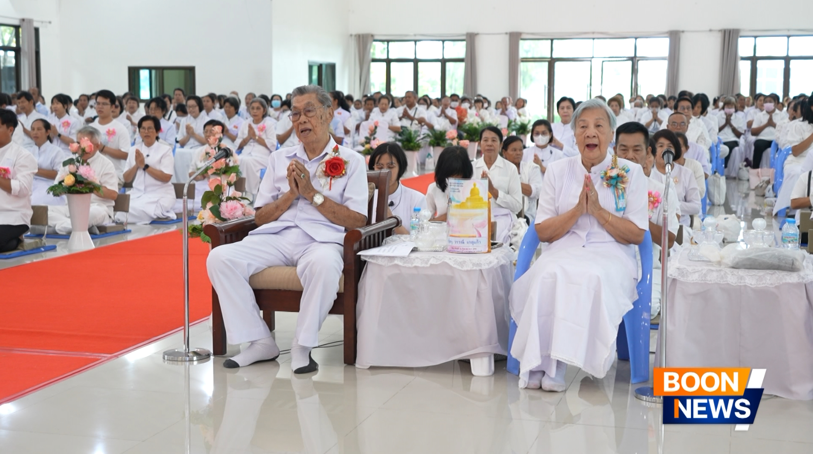 ศูนย์ปฏิบัติธรรมสระบุรี จัดพิธีทอดผ้าป่าซื้อดินปรับพื้นที่ลานธรรมสร้างองค์พระเจดีย์