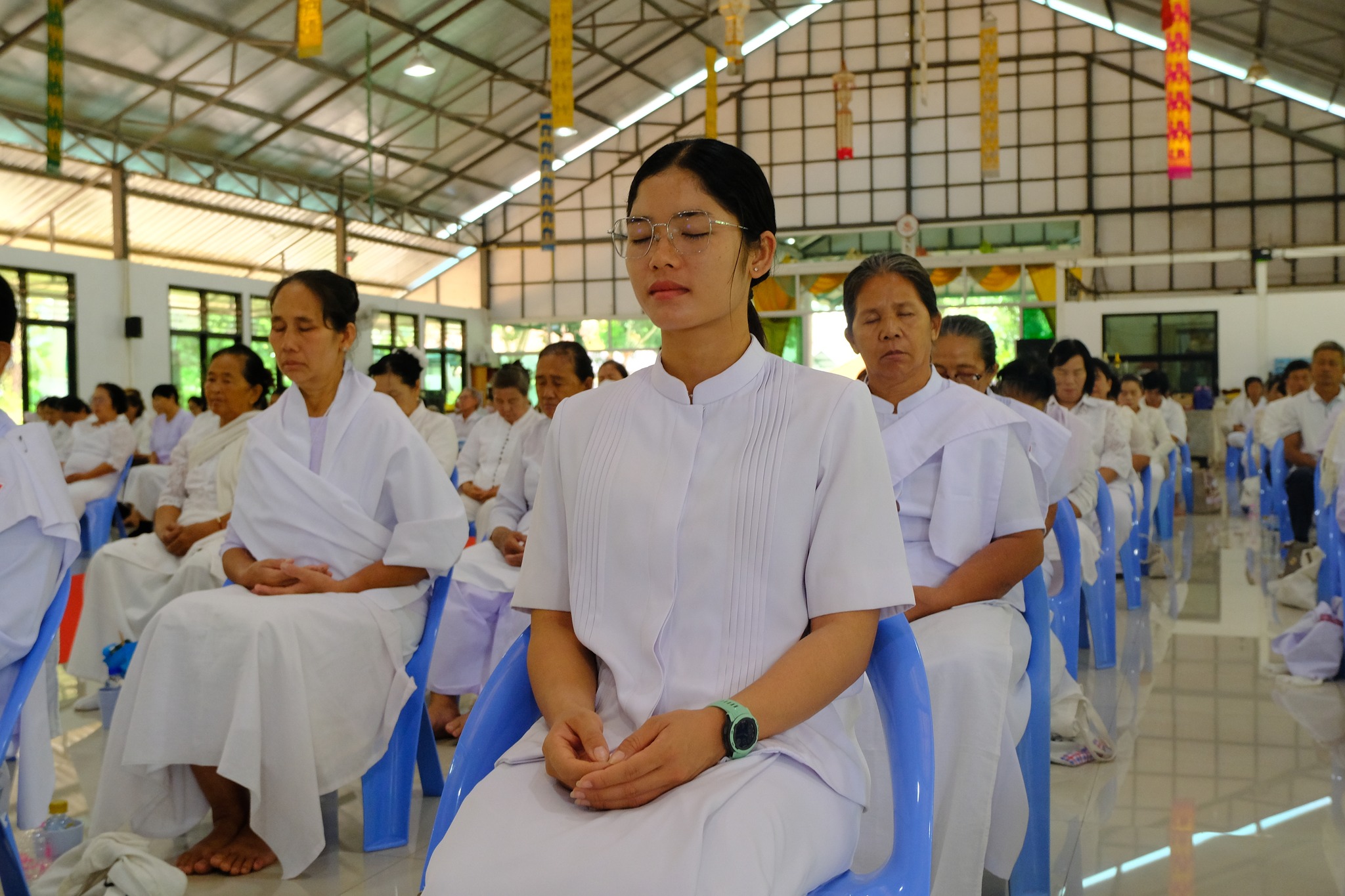 ศูนย์อบรมเยาวชนแม่แตง จัดอบรมโครงการอุบาสกแก้ว อุบาสิกาแก้ว