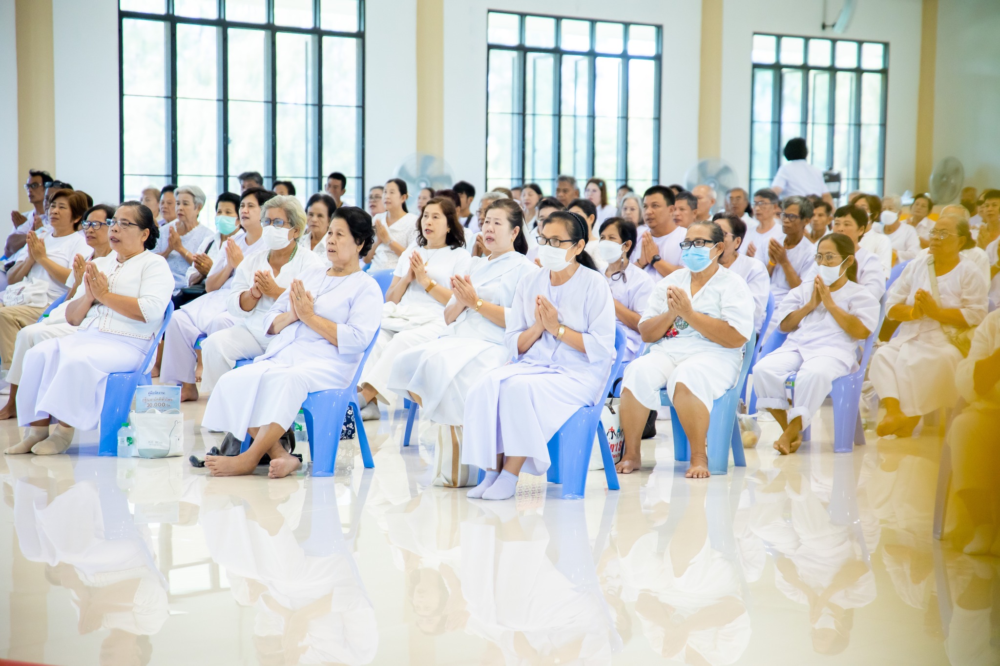 ศูนย์อบรมเยาวชนบางปะหัน จัดอบรมโครงการอุบาสกแก้ว อุบาสิกาแก้ว 
