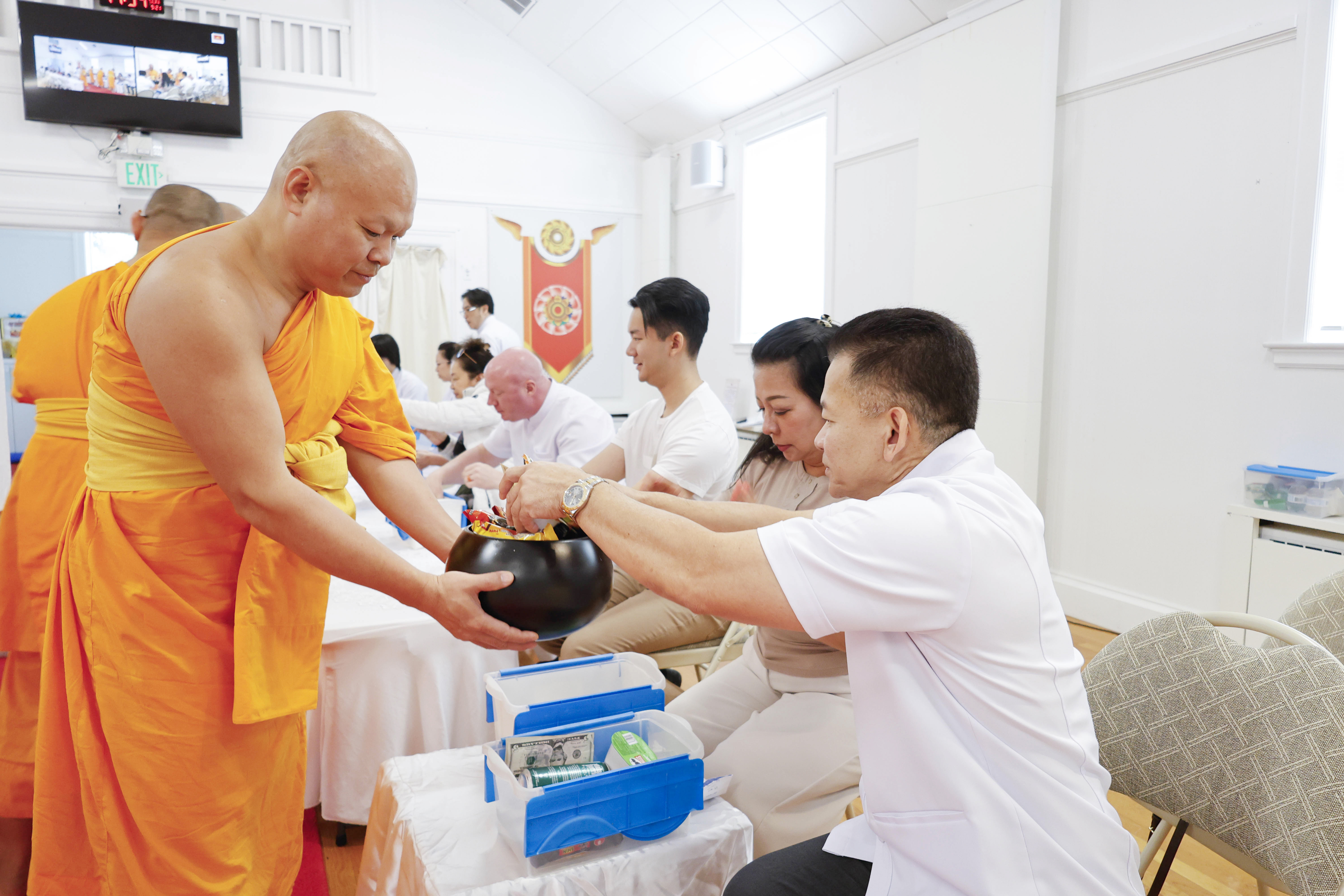 วัดพระธรรมกายบอสตัน จัดงานบุญวันอาทิตย์
