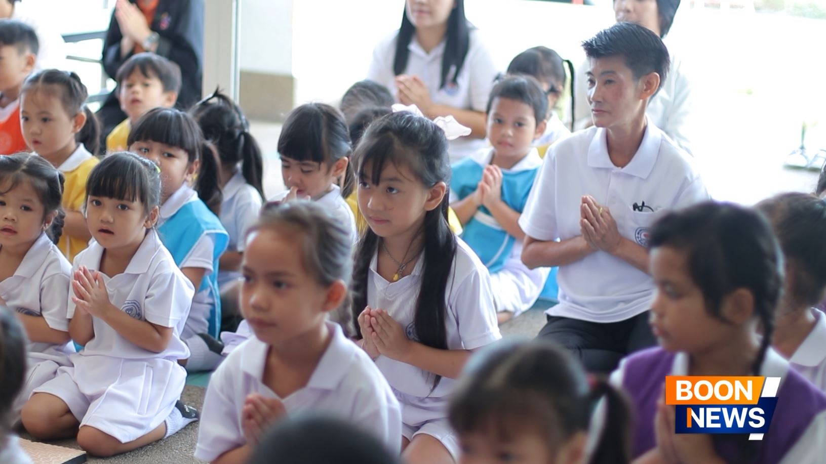 ศูนย์พัฒนาเด็กเล็กเทศบาลเมืองคลองหลวง 4 (วัดกล้าชอุ่ม) จัดสวดมนต์บทธัมจักกัปปวัตตนสูตร