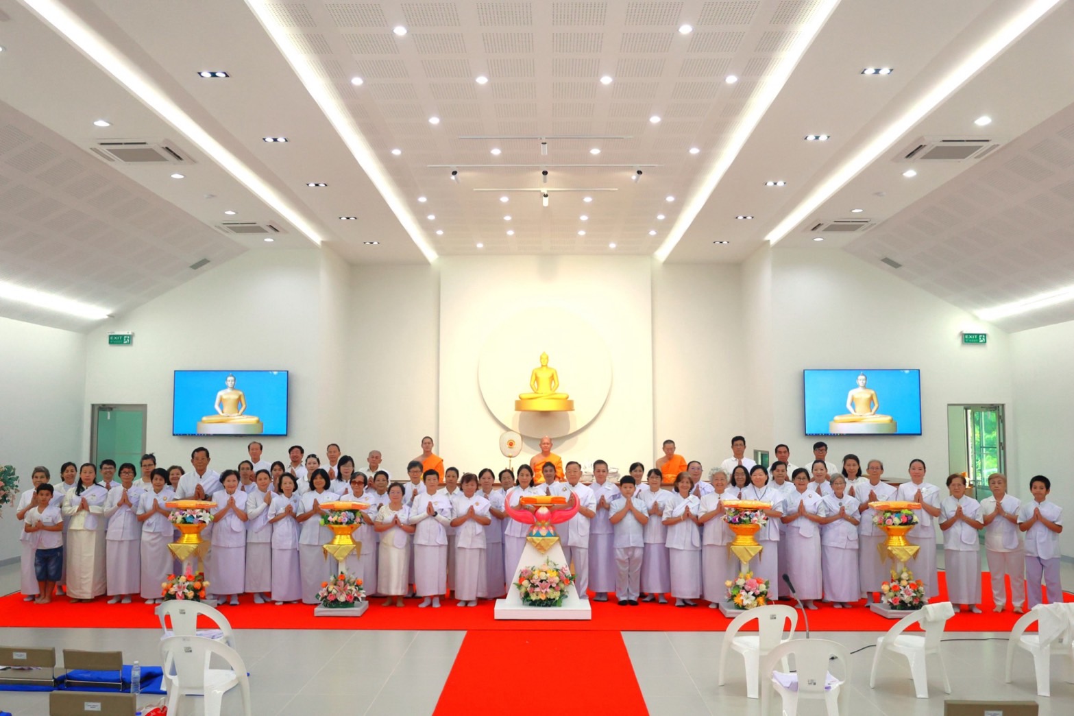 ศูนย์ปฏิบัติธรรมน้ำใสใจสว่าง จัดอบรมโครงการอุบาสกแก้ว อุบาสิกาแก้ว