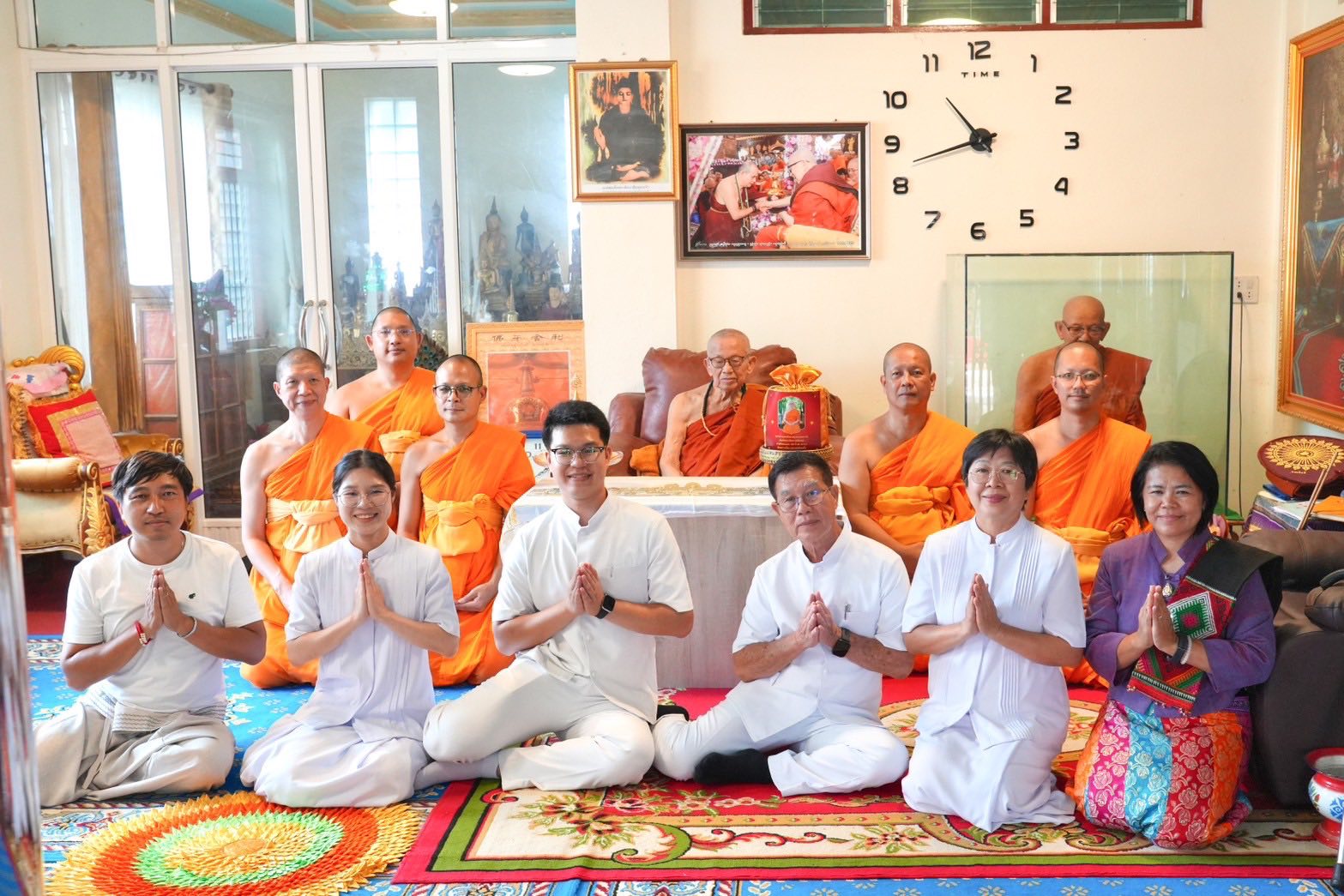 สมเด็จพระสังฆราชไทเขิน วางแผ่นมงคลนามสถาปนาเจดีย์ครูบาไชยบูลย์