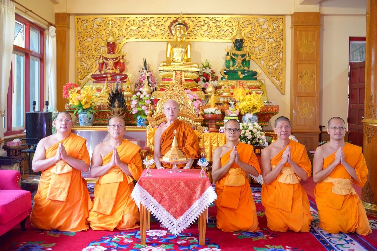 สมเด็จพระสังฆราชไทเขิน วางแผ่นมงคลนามสถาปนาเจดีย์ครูบาไชยบูลย์