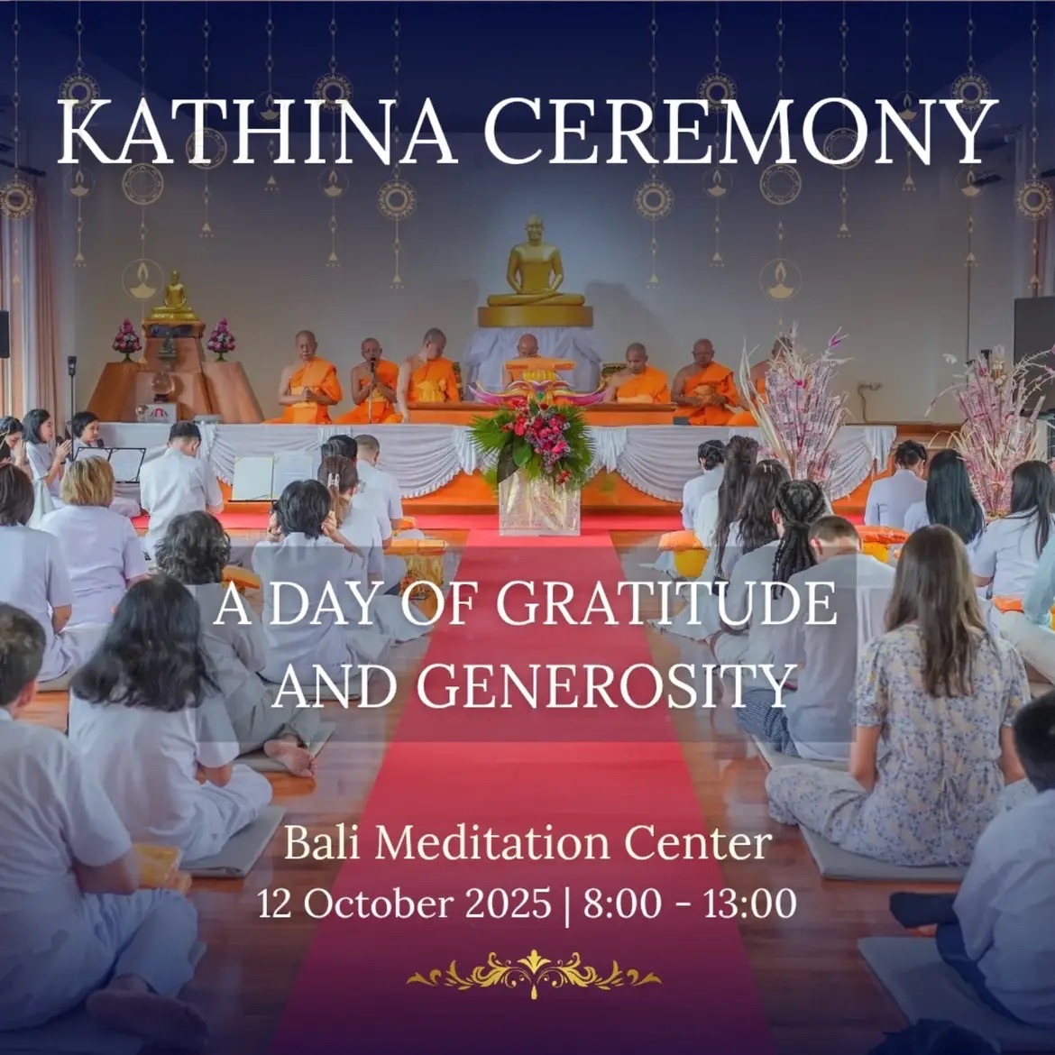 ขอเชิญร่วมบุญ ทอดกฐินวัดพุทธบาหลี สาธารณรัฐอินโดนีเซีย