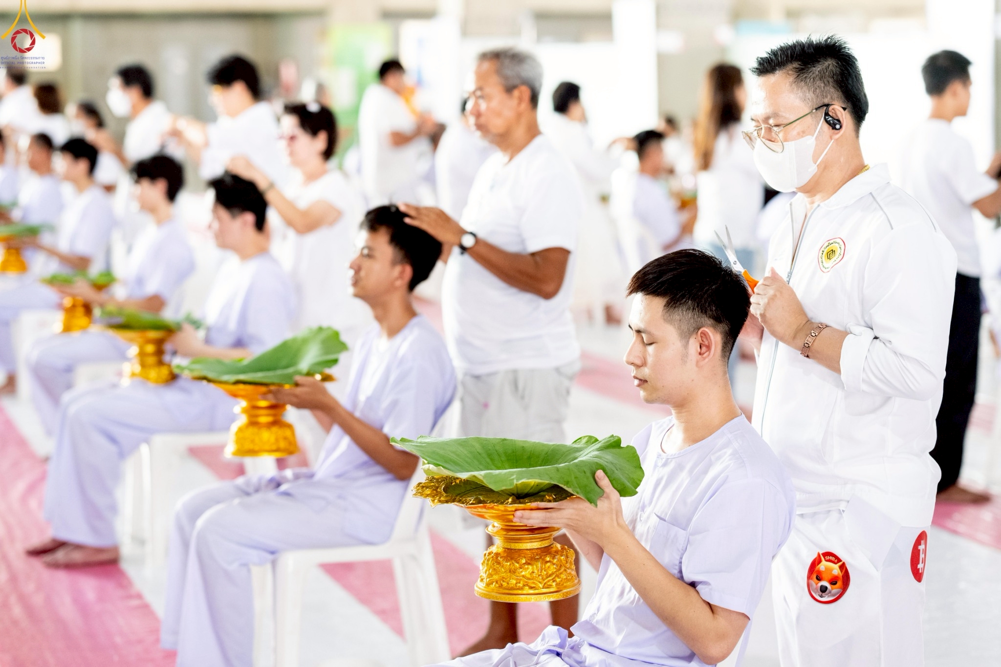 พิธีตัดปอยผมและปลงผมนาคธรรมทายาท รุ่นบูชาธรรม 141 ปี พระมงคลเทพมุนี