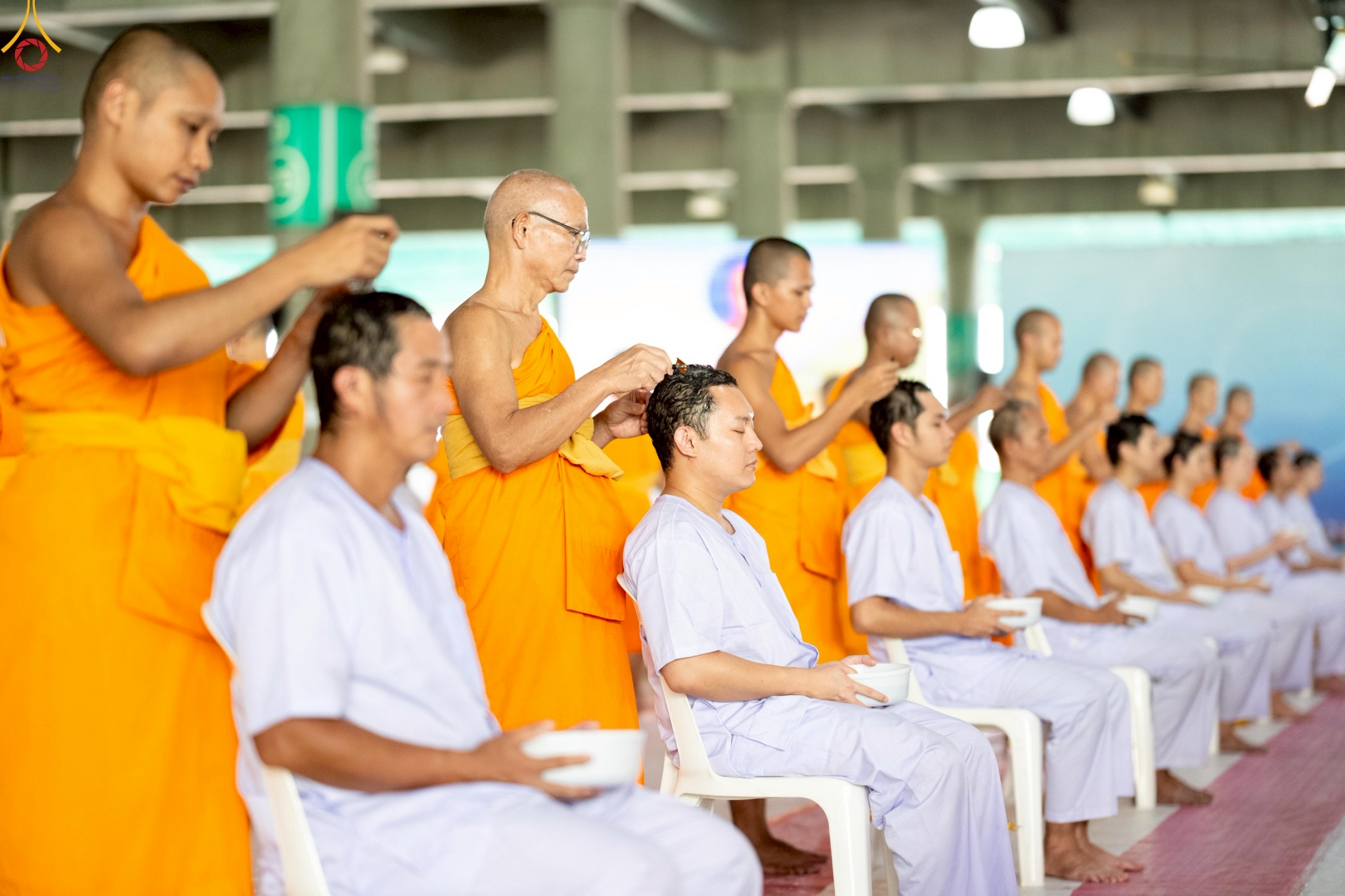 พิธีตัดปอยผมและปลงผมนาคธรรมทายาท รุ่นบูชาธรรม 141 ปี พระมงคลเทพมุนี