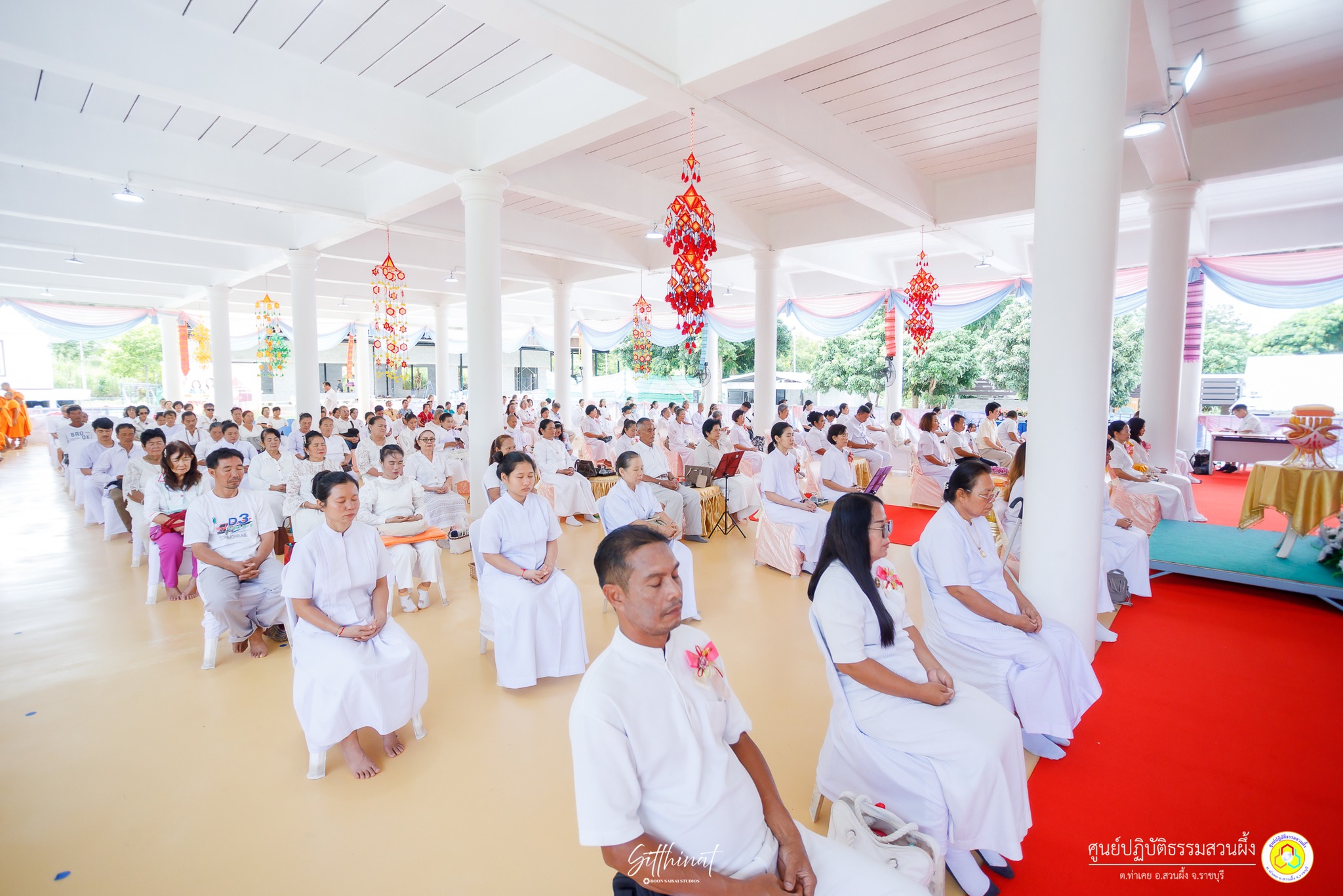 ศูนย์ปฏิบัติธรรมสวนผึ้ง จัดพิธีทอดกฐิน เติมเต็มความสำเร็จอาคารปฏิบัติธรรม