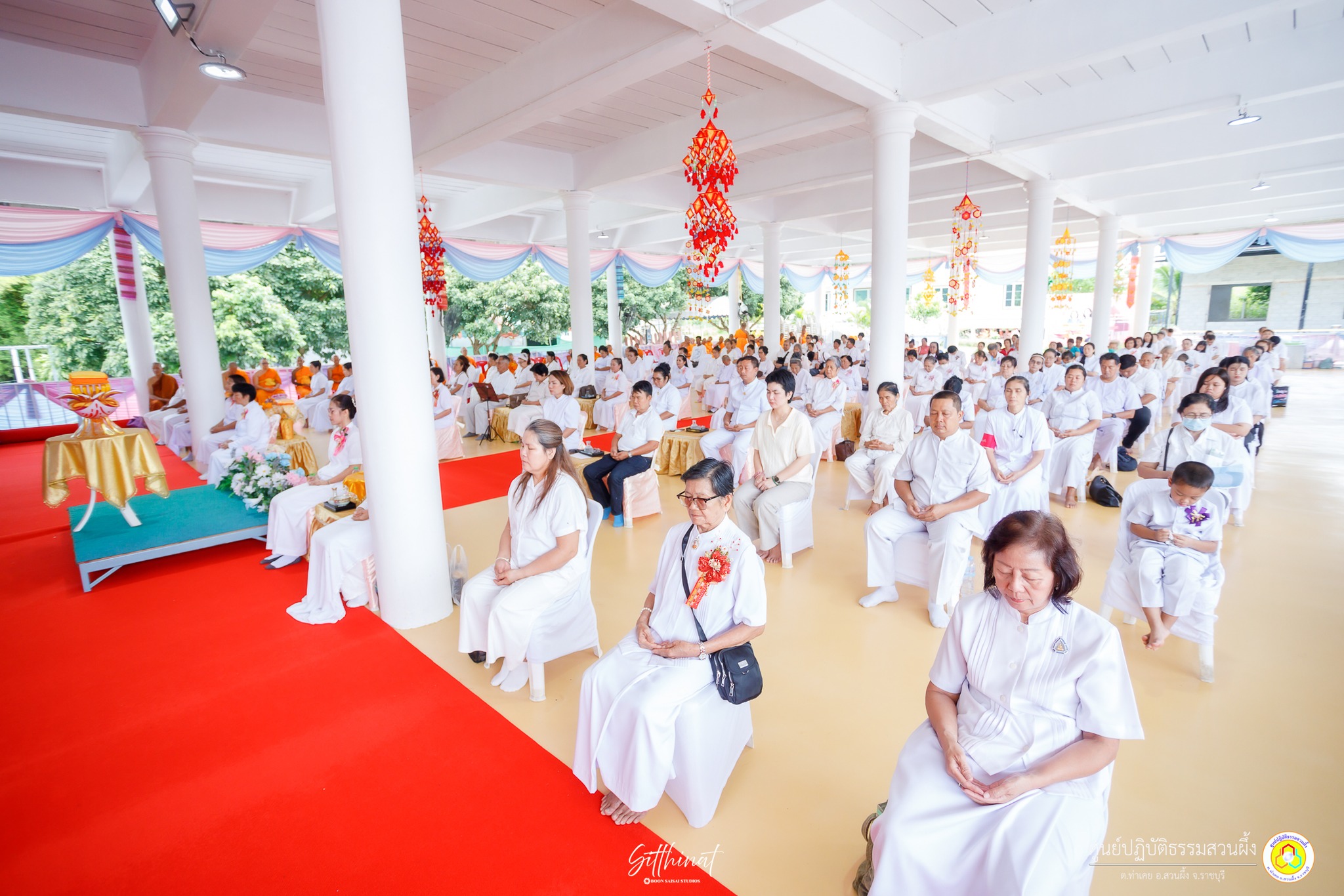 ศูนย์ปฏิบัติธรรมสวนผึ้ง จัดพิธีทอดกฐิน เติมเต็มความสำเร็จอาคารปฏิบัติธรรม