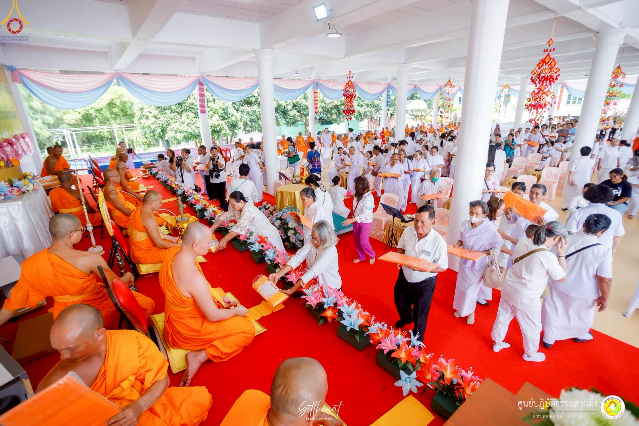 ศูนย์ปฏิบัติธรรมสวนผึ้ง จัดพิธีทอดกฐิน เติมเต็มความสำเร็จอาคารปฏิบัติธรรม