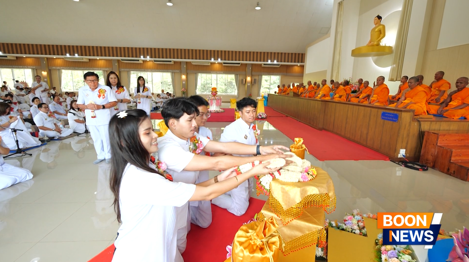 ศูนย์ปฏิบัติธรรมพนมสารคาม จัดพิธีทอดกฐิน เพื่อปรับพื้นที่ลานธรรม องค์พระเจดีย์ เพื่อสร้างสันติภาพโลก