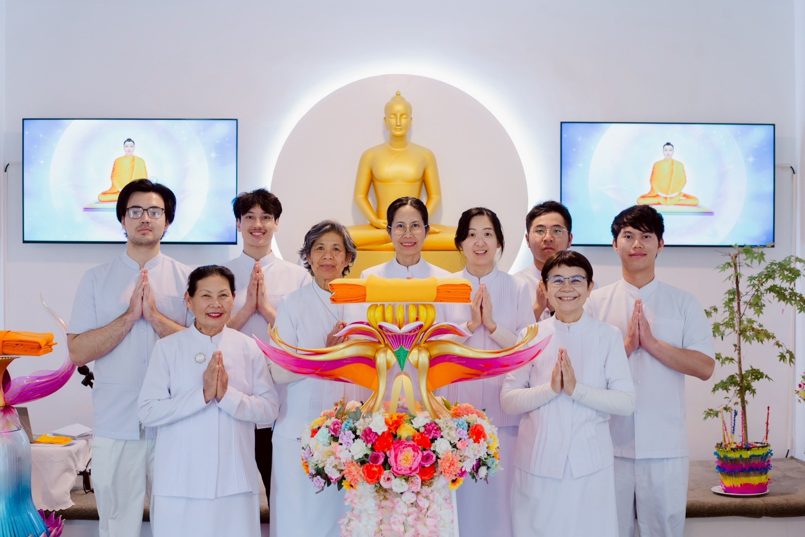 วัดพระธรรมกายดันนีดิน จัดงานบุญพิธีทอดผ้าป่าบริวารกฐิน