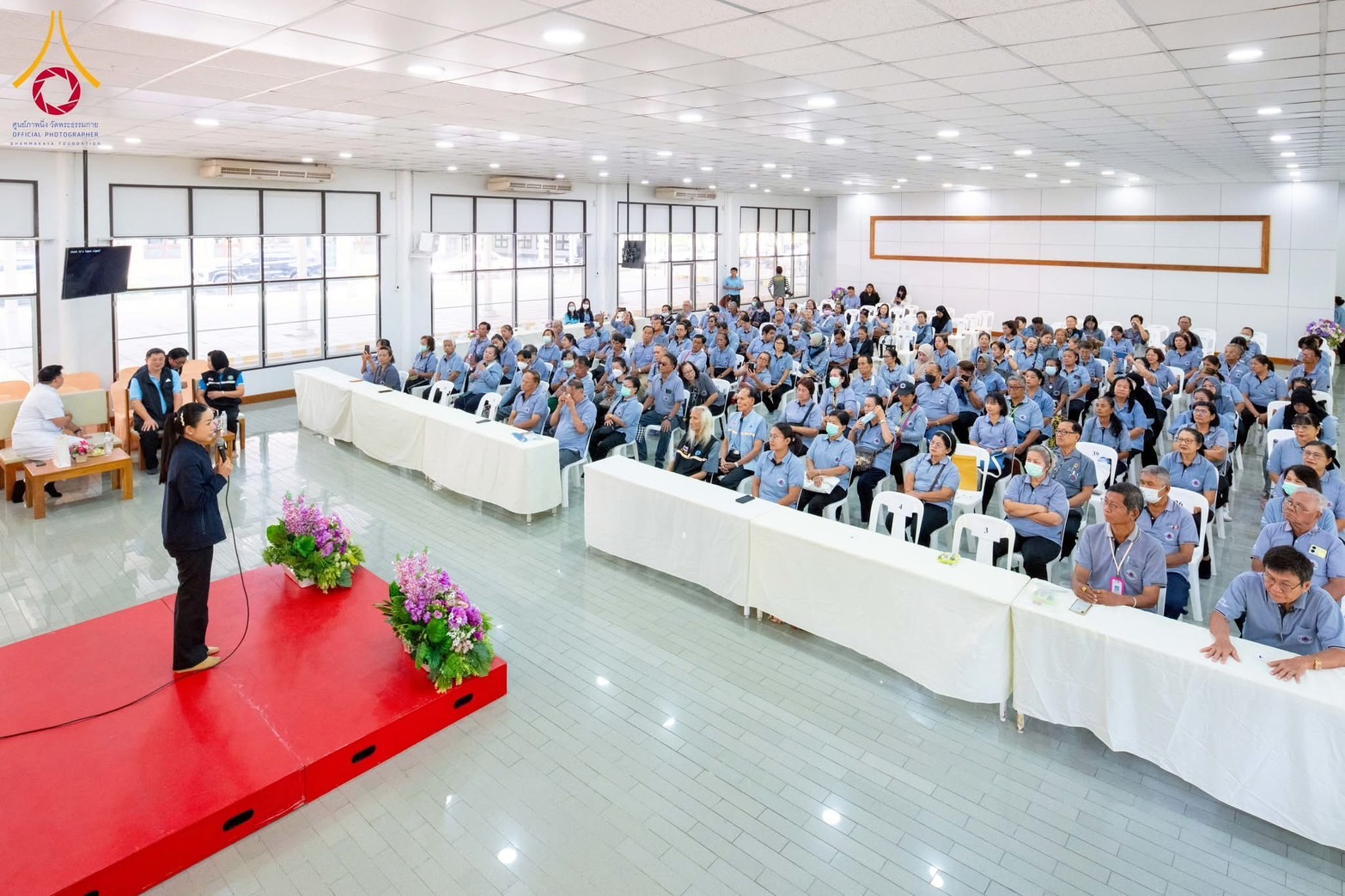 รพ.สต.คลองหนึ่ง จัดประชุมและรับมอบครุภัณฑ์ทางการแพทย์ ณ วัดพระธรรมกาย