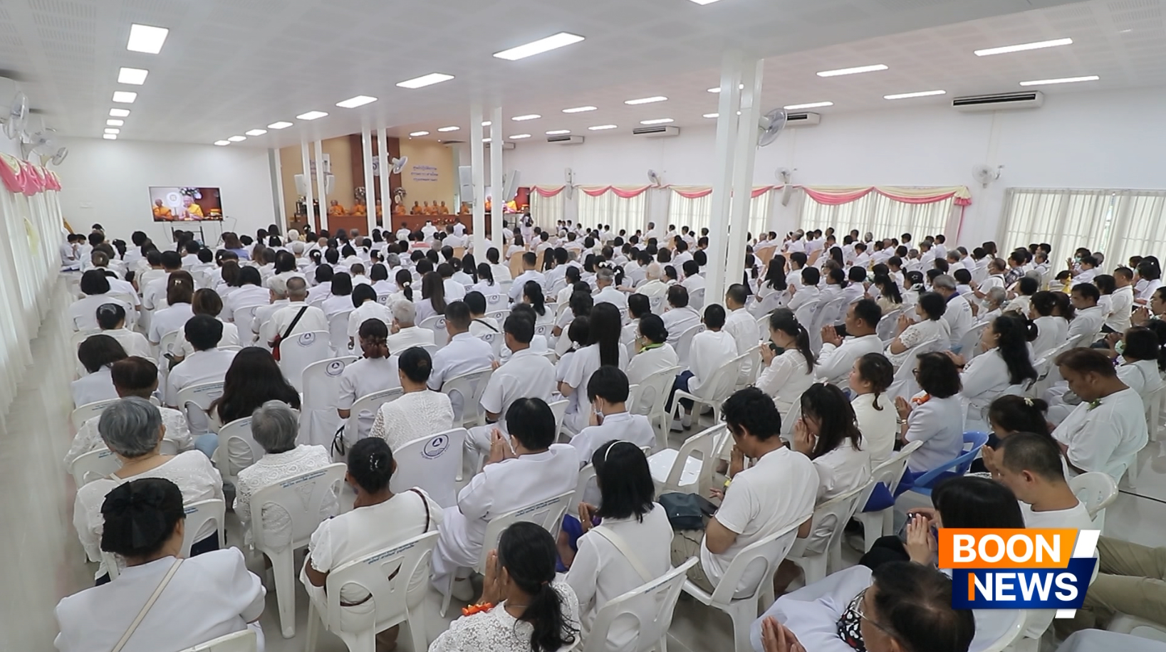 ศูนย์ปฏิบัติธรรม ธรรมธาราสายไหม จัดพิธีทอดกฐิน เติมเต็มอาคารปฏิบัติธรรมสายไหม