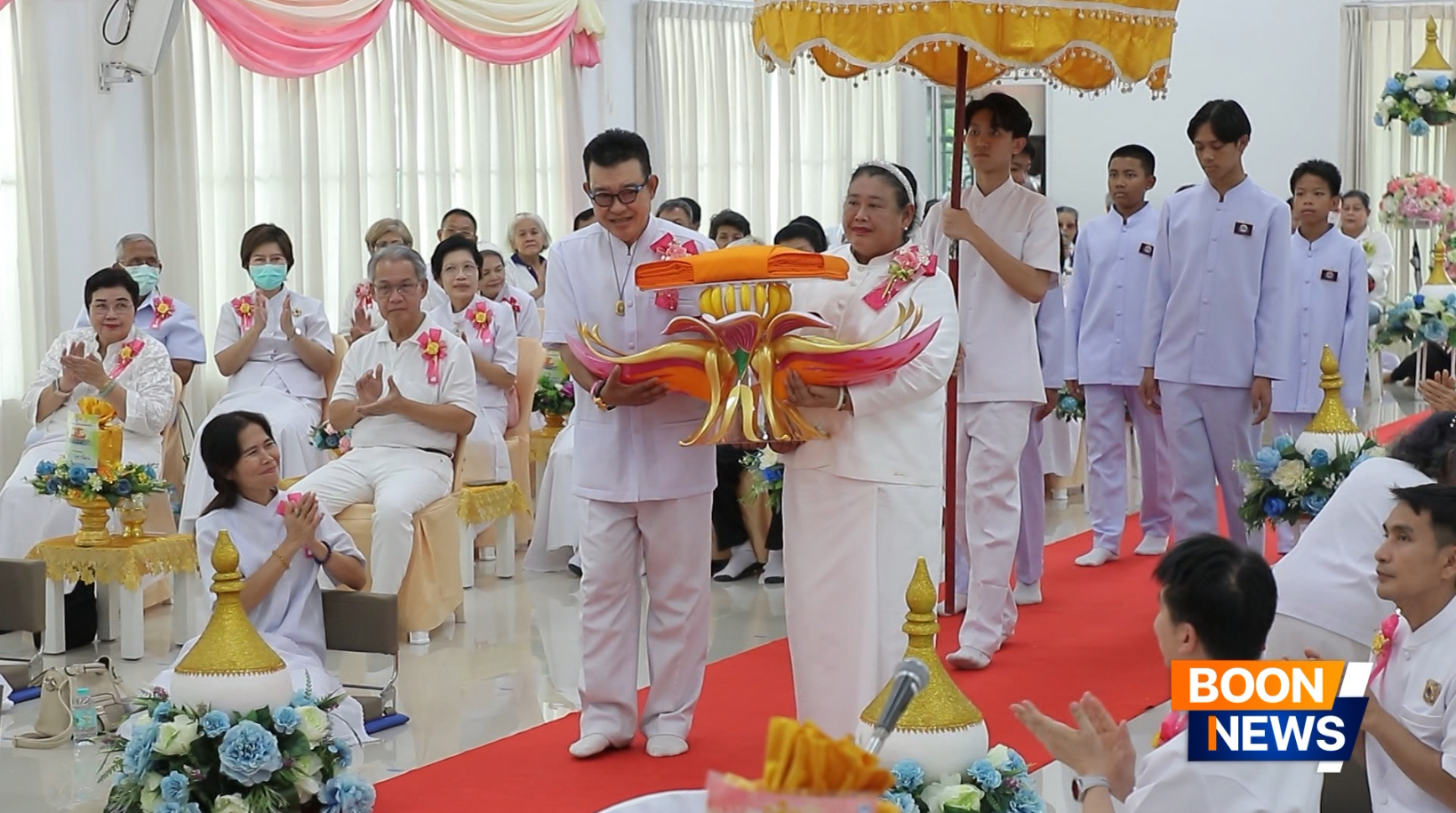 ศูนย์ปฏิบัติธรรม ธรรมธาราสายไหม จัดพิธีทอดกฐิน เติมเต็มอาคารปฏิบัติธรรมสายไหม