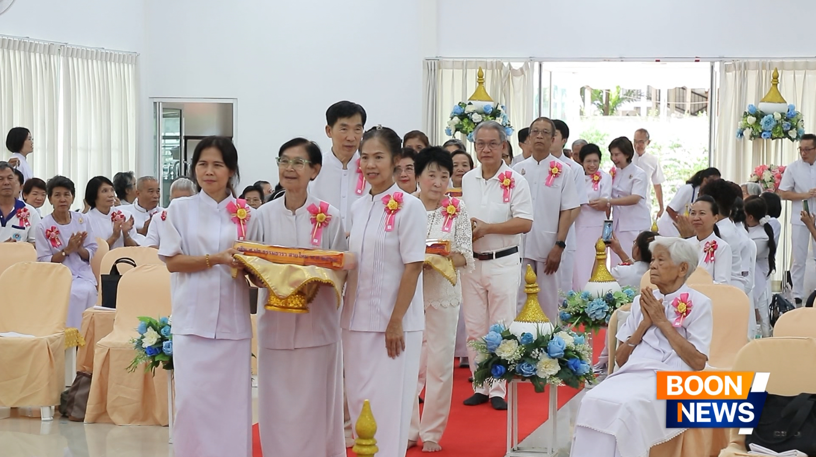 ศูนย์ปฏิบัติธรรม ธรรมธาราสายไหม จัดพิธีทอดกฐิน เติมเต็มอาคารปฏิบัติธรรมสายไหม