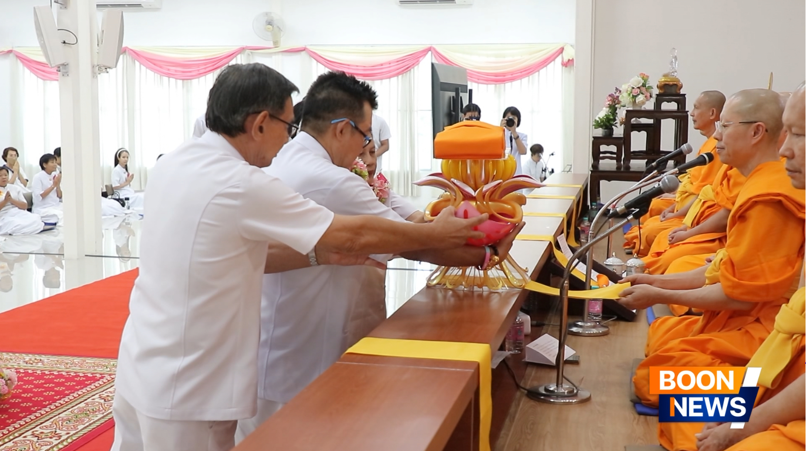 ศูนย์ปฏิบัติธรรม ธรรมธาราสายไหม จัดพิธีทอดกฐิน เติมเต็มอาคารปฏิบัติธรรมสายไหม