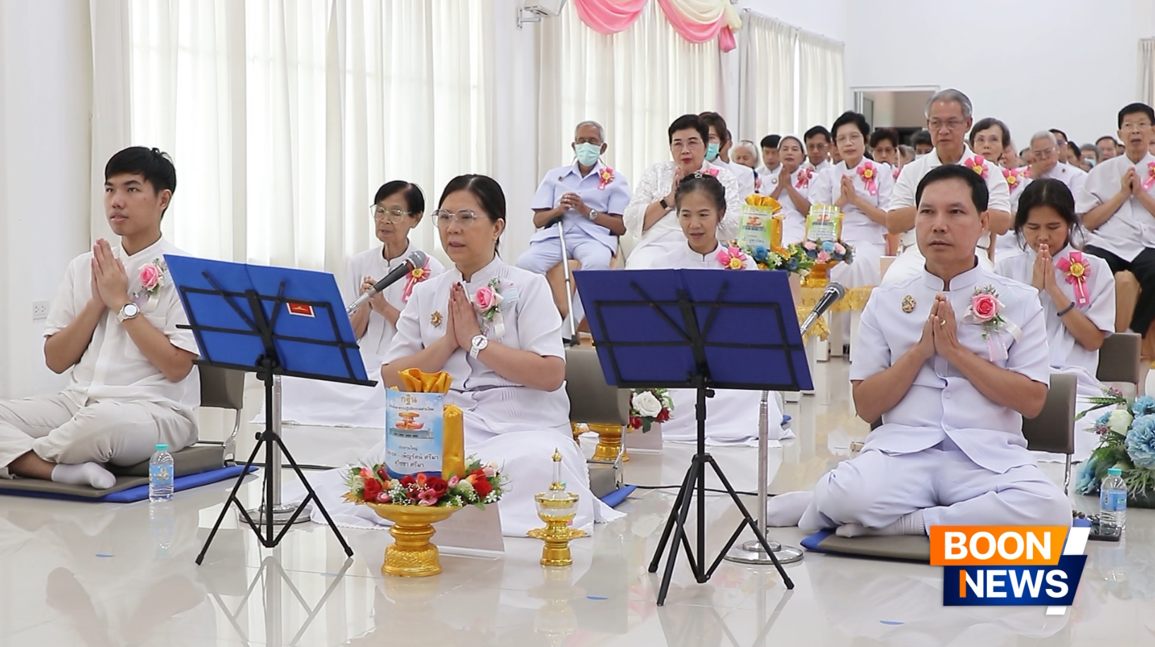 ศูนย์ปฏิบัติธรรม ธรรมธาราสายไหม จัดพิธีทอดกฐิน เติมเต็มอาคารปฏิบัติธรรมสายไหม