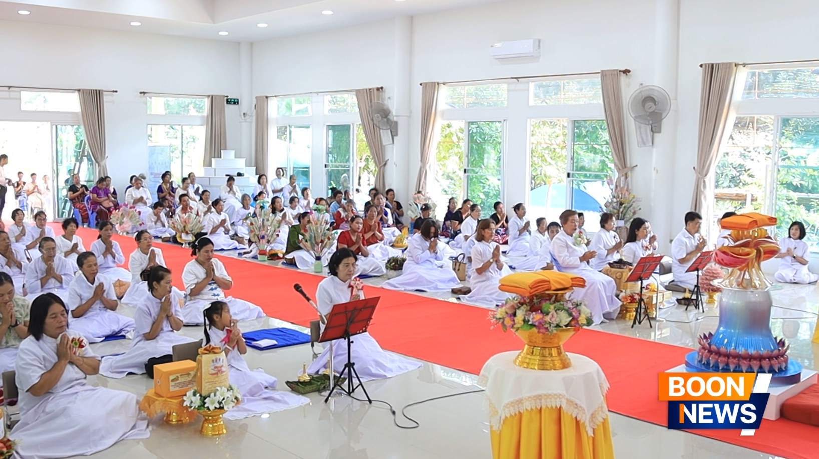 ศูนย์ปฏิบัติธรรมขุนยวม จัดพิธีทอดกฐินสามัคคี