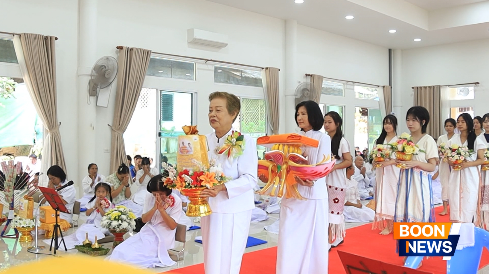 ศูนย์ปฏิบัติธรรมขุนยวม จัดพิธีทอดกฐินสามัคคี