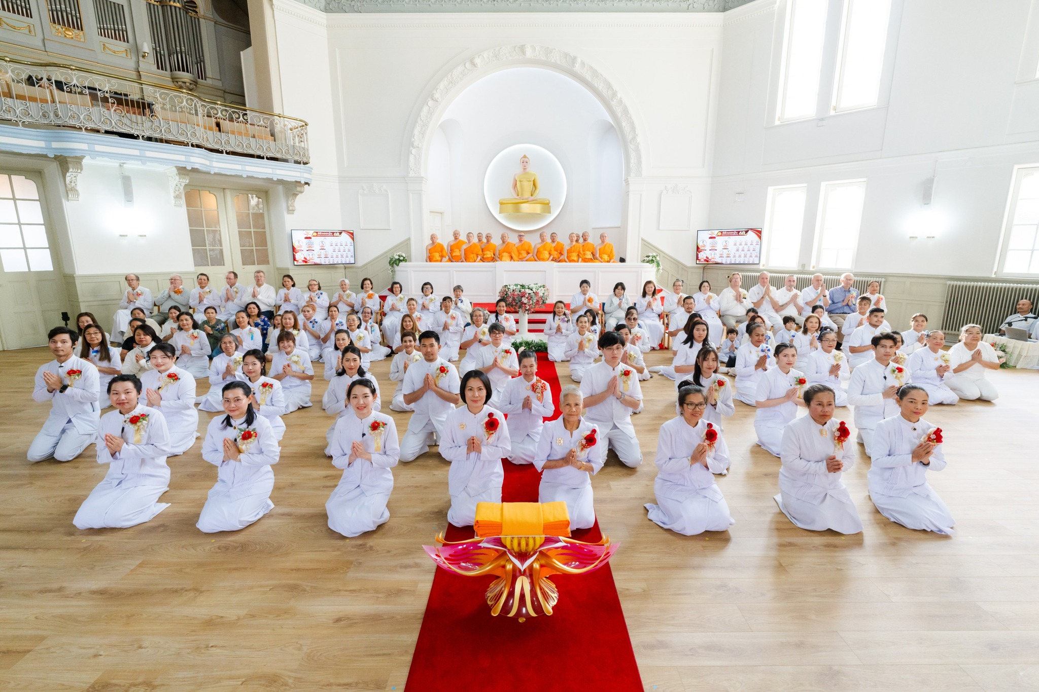 วัดพระธรรมกายนอร์ธสวีเดน จัดพิธีทอดกฐินสามัคคี ประจำปี 2568