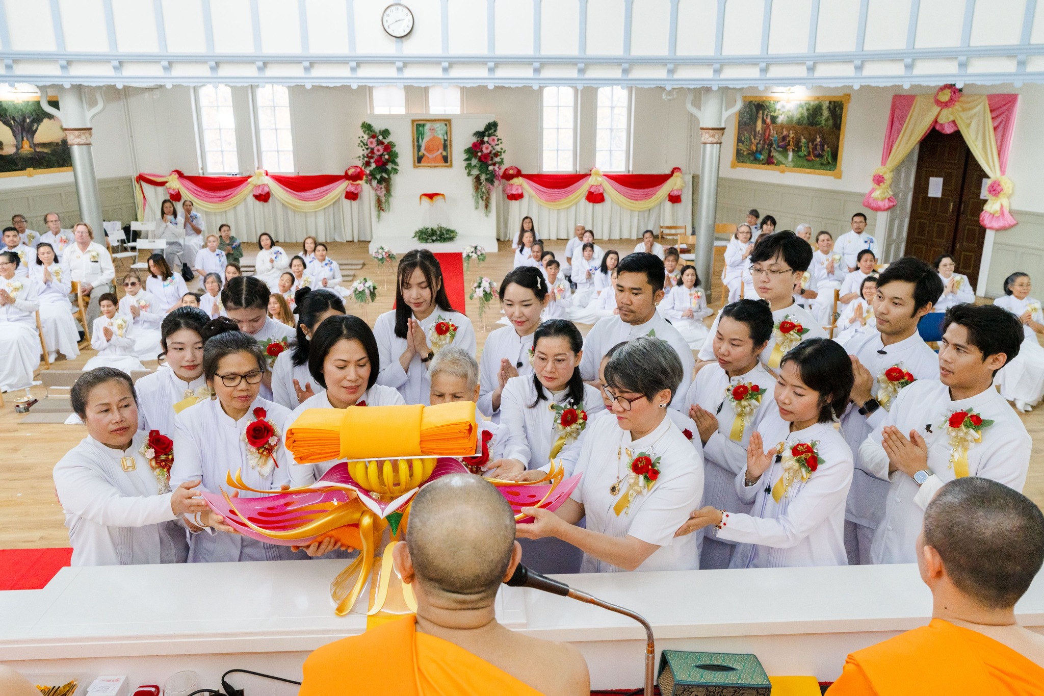 วัดพระธรรมกายนอร์ธสวีเดน จัดพิธีทอดกฐินสามัคคี ประจำปี 2568