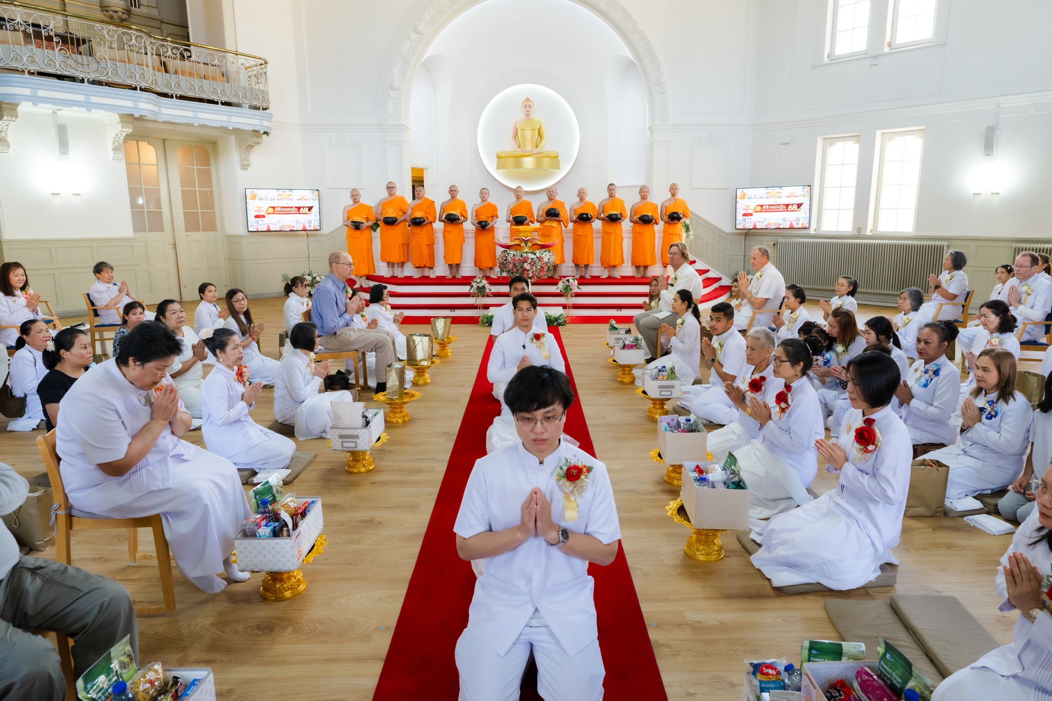 วัดพระธรรมกายนอร์ธสวีเดน จัดพิธีทอดกฐินสามัคคี ประจำปี 2568