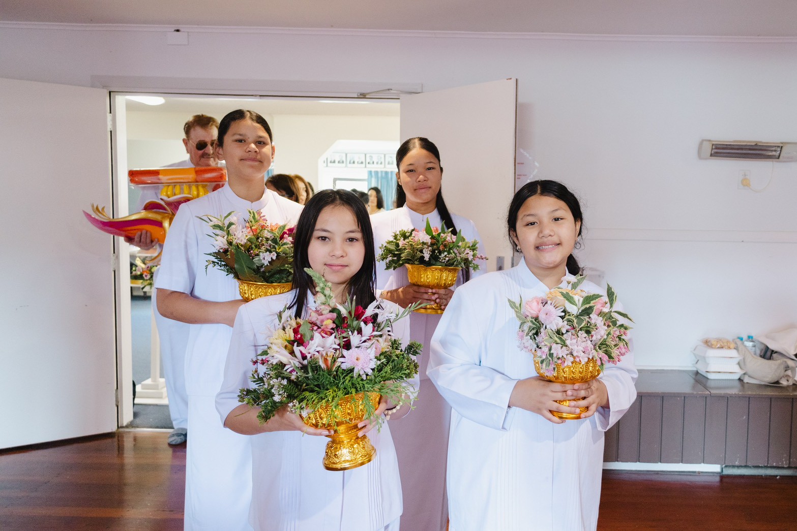 พิธีทอดผ้าป่าบริวารกฐินซื้อที่ดิน ถวายวัดพระธรรมกายเวลลิงตัน