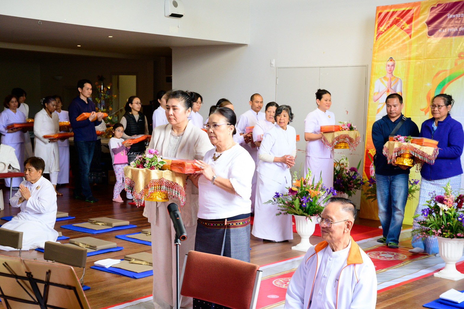 พิธีทอดผ้าป่าบริวารกฐินซื้อที่ดิน ถวายวัดพระธรรมกายเวลลิงตัน