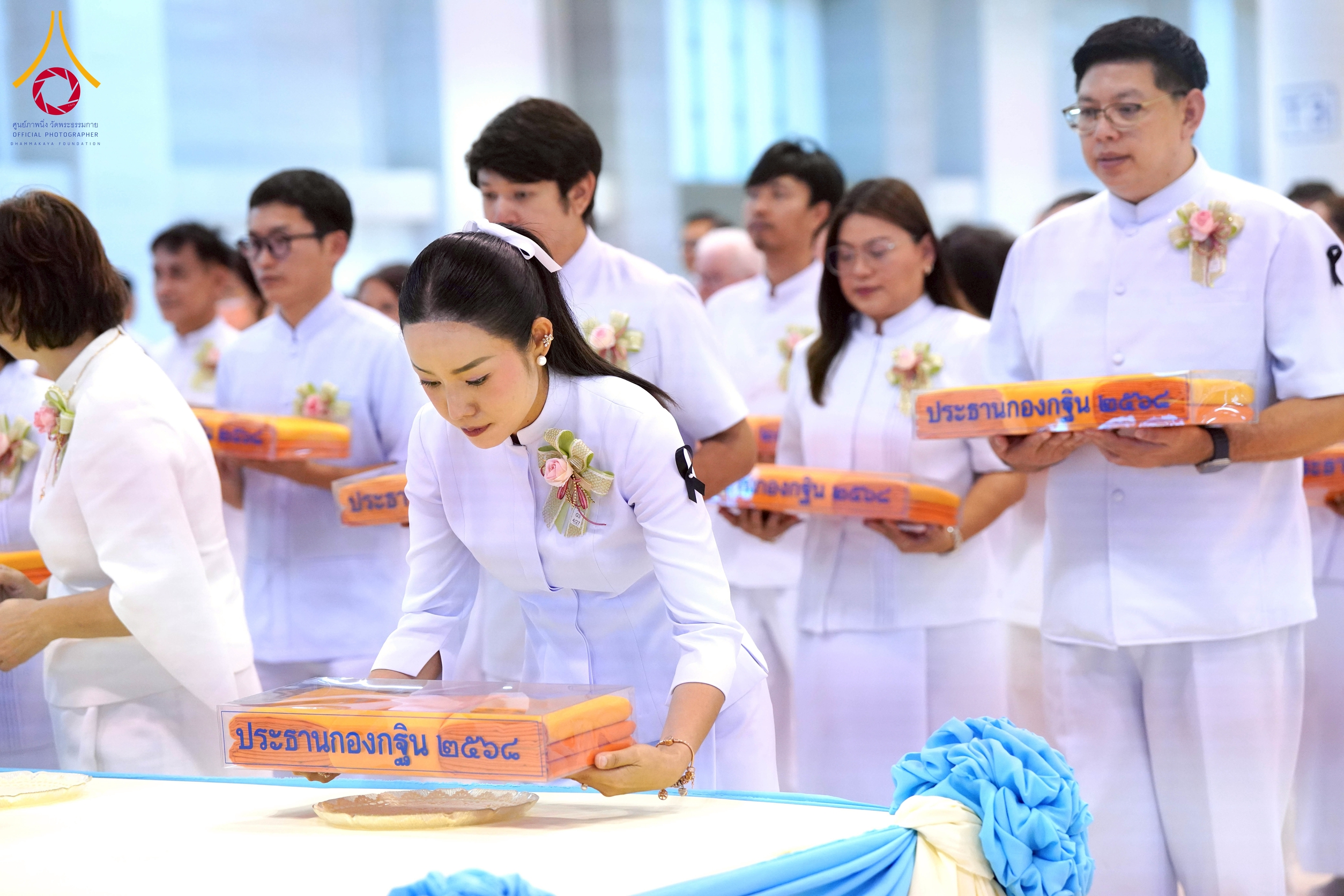 วัดพระธรรมกาย จัดพิธีบูชาข้าวพระ และพิธีทอดกฐินธรรมชัย