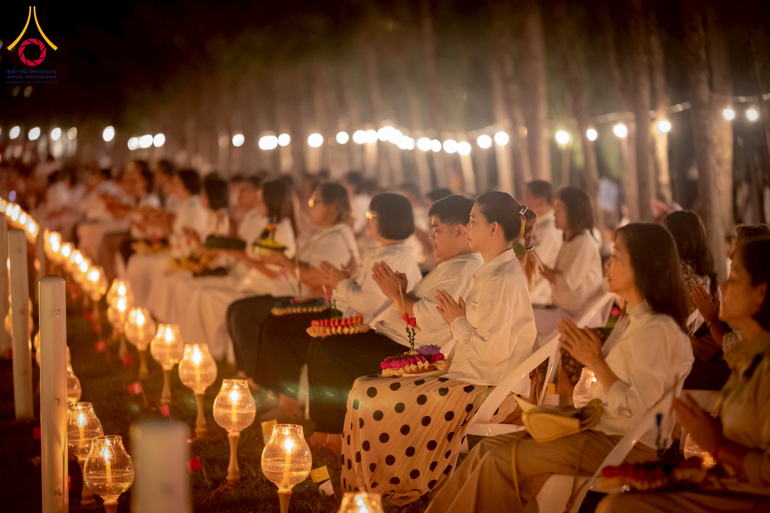 วัดพระธรรมกาย จัดพิธีลอยกระทงธรรม