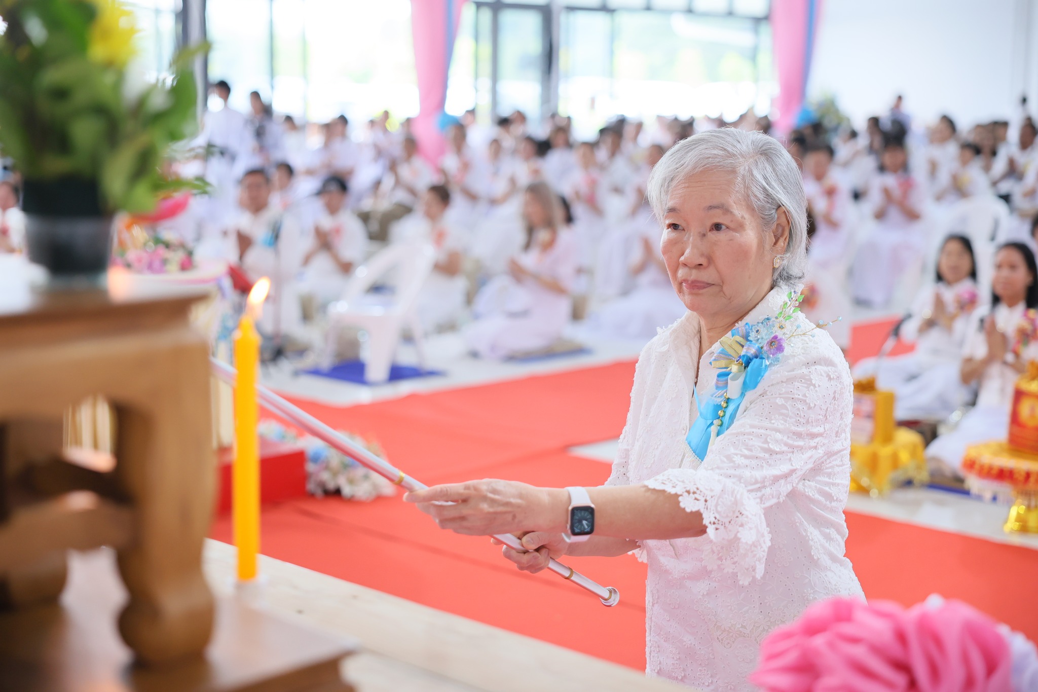 ศูนย์ปฏิบัติธรรมเบญจธรรม ปทุมธานี จัดพิธีทอดกฐินสามัคคี สร้างกุฏิสามเณร