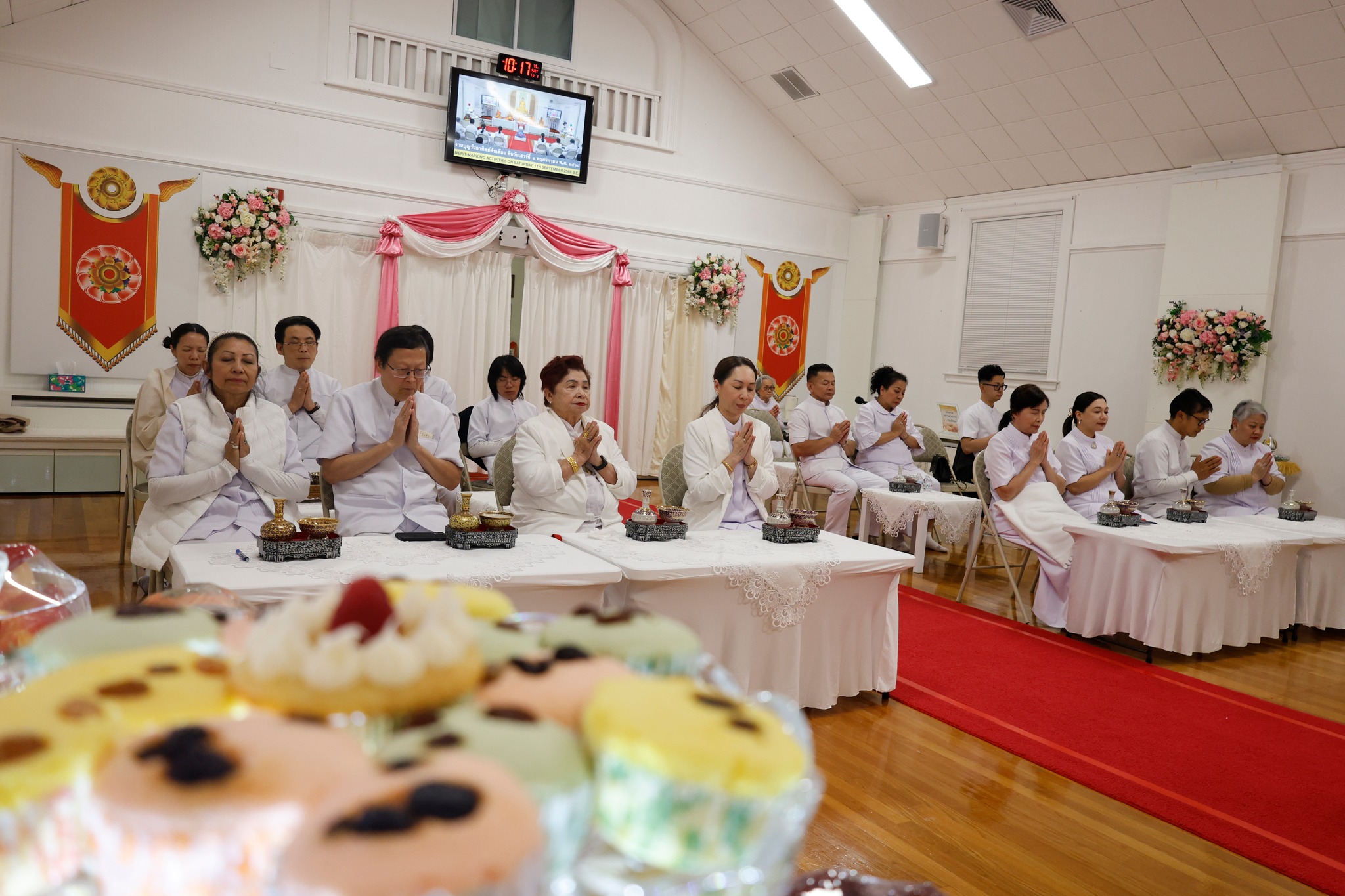 วัดพระธรรมกายบอสตัน จัดงานบุญบูชาข้าวพระ