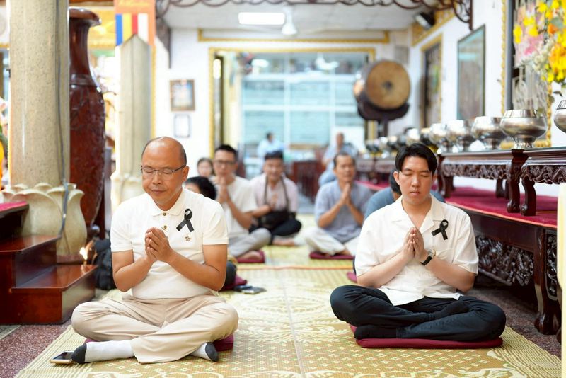 คณะสงฆ์เวียดนามร่วมกับประธานมูลนิธิธรรมกาย จัดพิธีบำเพ็ญกุศลถวายพระพันปีหลวง