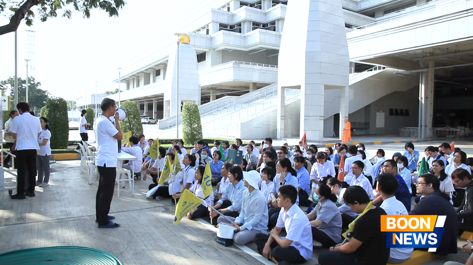 กองอาคาร 100 ปี วัดพระธรรมกาย จัดอบรมซ้อมอพยพหนีไฟ ประจำปี 2568