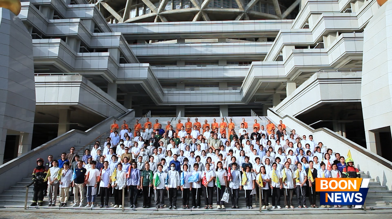 กองอาคาร 100 ปี วัดพระธรรมกาย จัดอบรมซ้อมอพยพหนีไฟ ประจำปี 2568