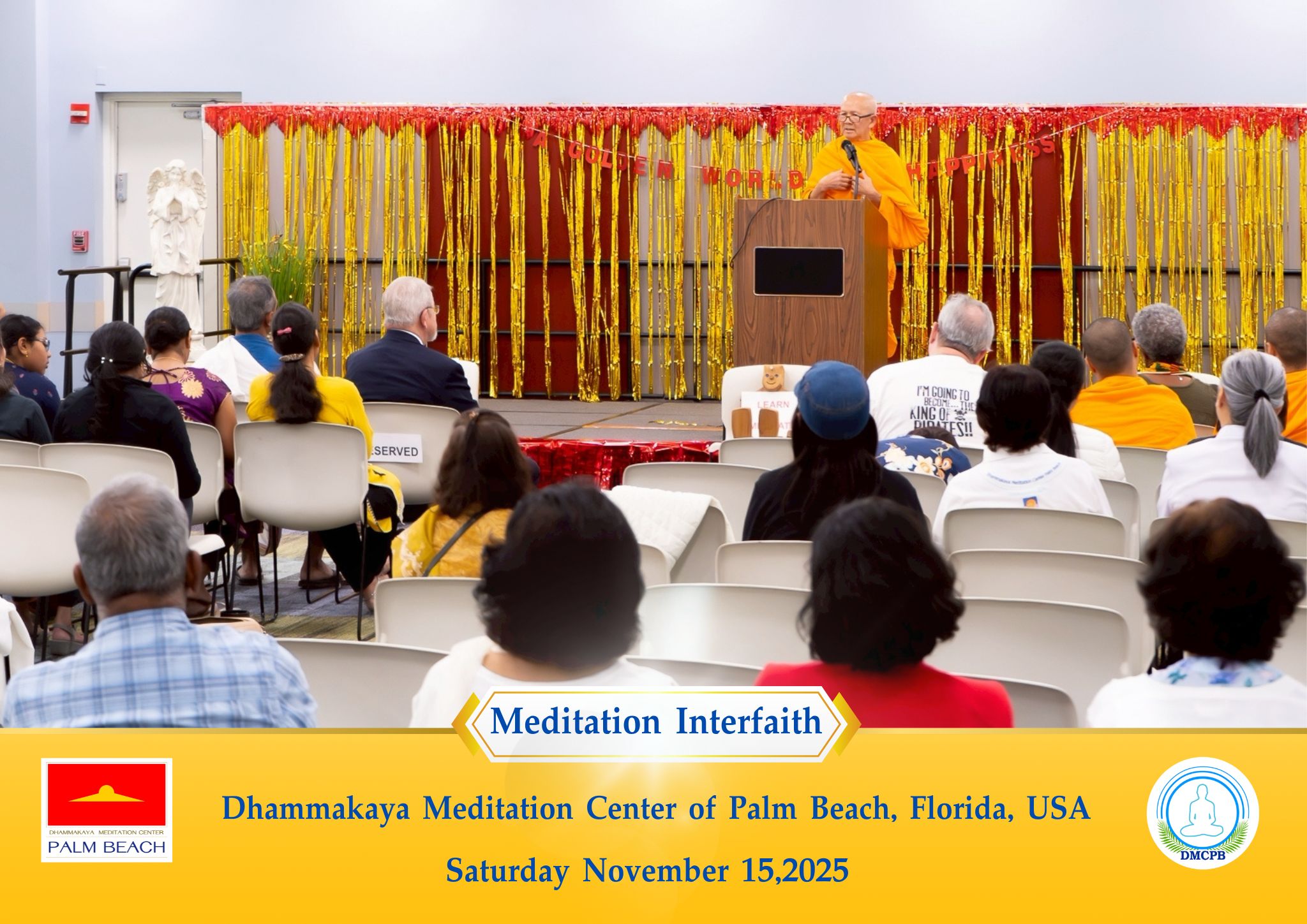 วัดพระธรรมกายปาล์มบีช เข้าร่วมกิจกรรมเสวนาและแลกเปลี่ยนความรู้ด้านการฝึกสมาธิ