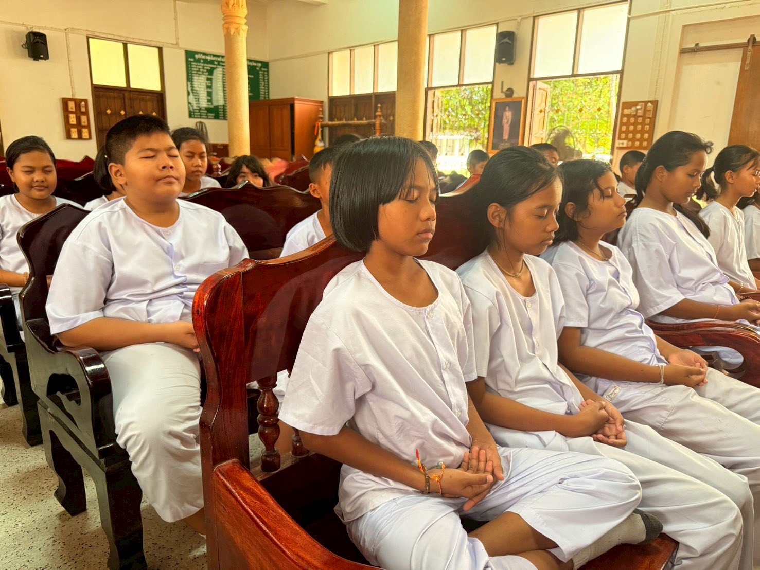 ชมรมพุทธรักษา จังหวัดปัตตานี จัดกิจกรรมหล่อหลอมนักเรียนที่ผ่านการอบรมค่ายต้นกล้าสันติภาพ จังหวัดชายแดนใต้