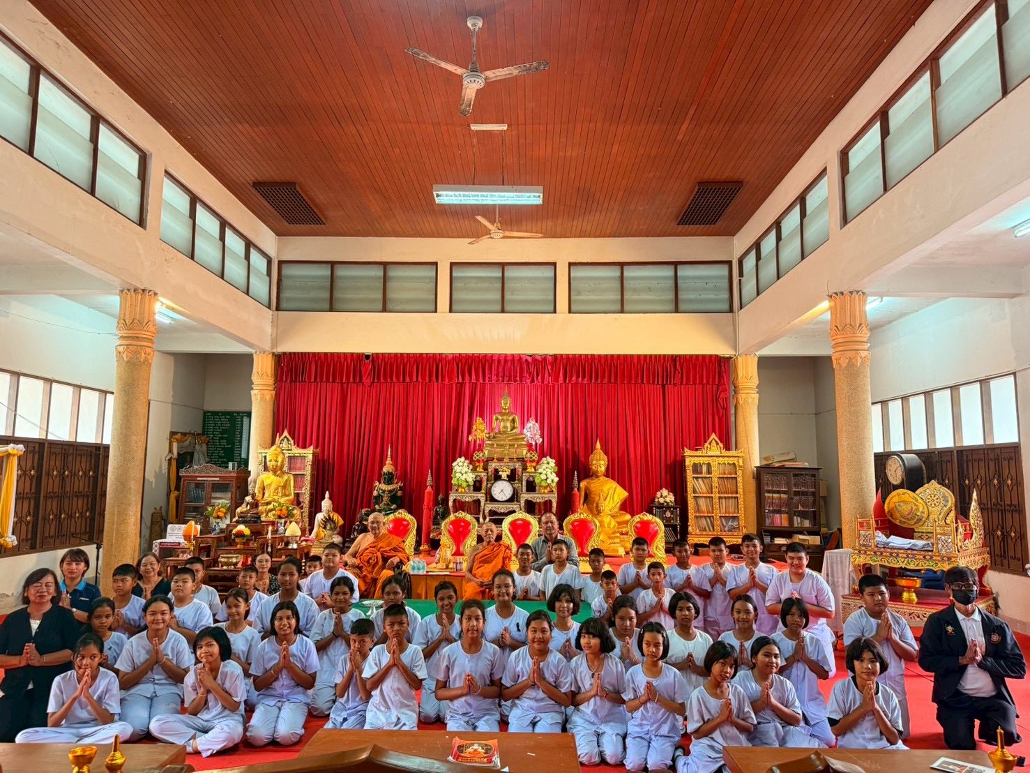 ชมรมพุทธรักษา จังหวัดปัตตานี จัดกิจกรรมหล่อหลอมนักเรียนที่ผ่านการอบรมค่ายต้นกล้าสันติภาพ จังหวัดชายแดนใต้