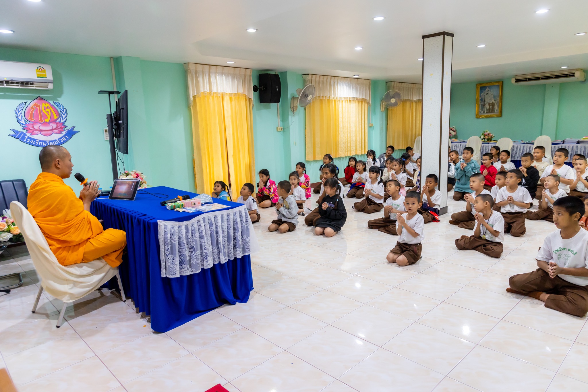 ศูนย์อบรมเยาวชนบางปะหัน จัดอบรมศีลธรรม โรงเรียนวัดแก้วตา (สุมนพรฉิมประชาสรรค์)