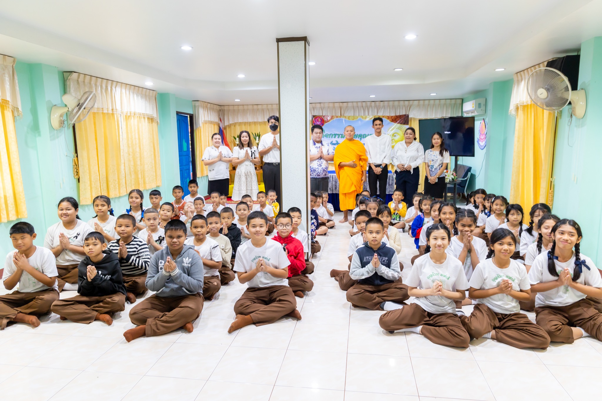 ศูนย์อบรมเยาวชนบางปะหัน จัดอบรมศีลธรรม โรงเรียนวัดแก้วตา (สุมนพรฉิมประชาสรรค์)